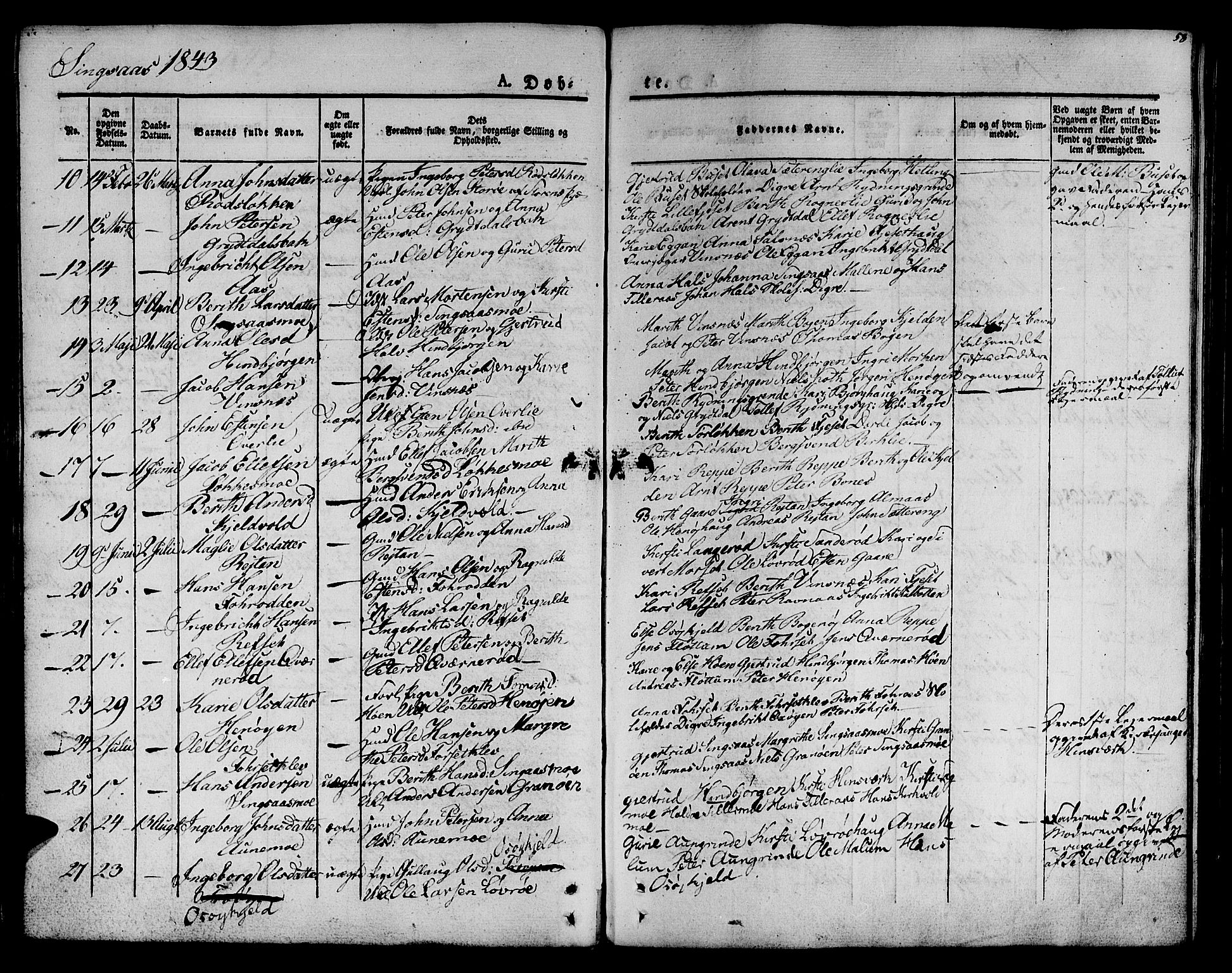 Ministerialprotokoller, klokkerbøker og fødselsregistre - Sør-Trøndelag, SAT/A-1456/685/L0958: Parish register (official) no. 685A04 /2, 1829-1845, p. 58