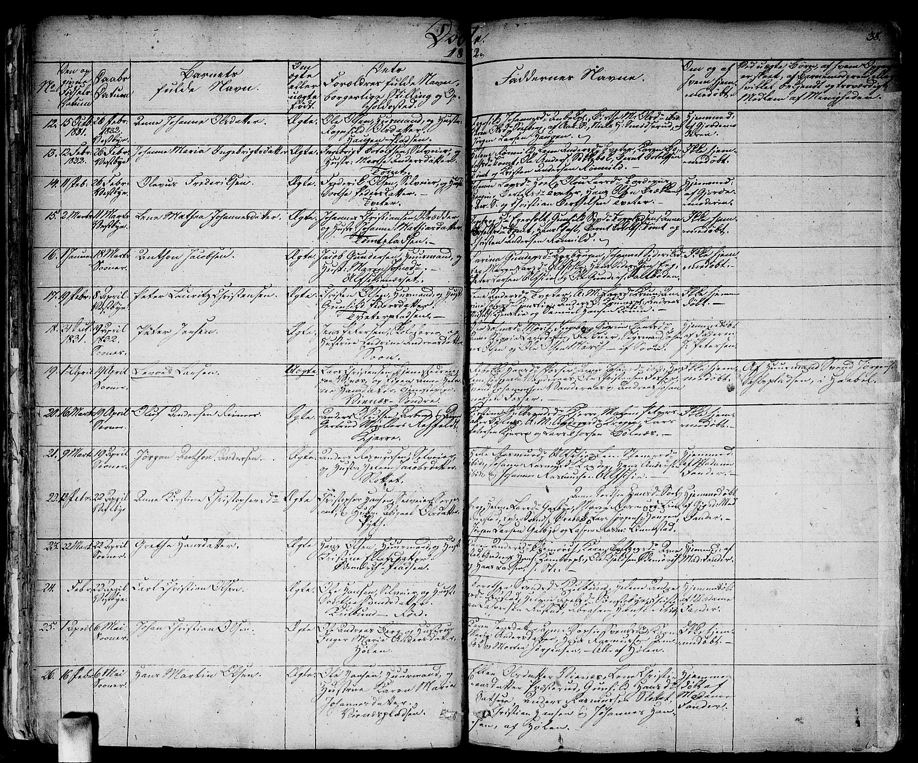 Vestby prestekontor Kirkebøker, AV/SAO-A-10893/F/Fa/L0006: Parish register (official) no. I 6, 1827-1849, p. 38