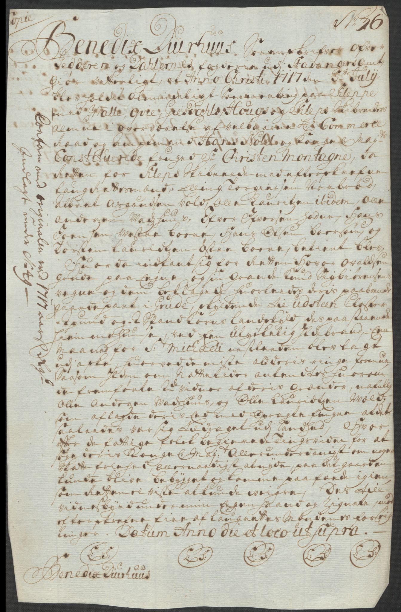 Rentekammeret inntil 1814, Reviderte regnskaper, Fogderegnskap, AV/RA-EA-4092/R46/L2743: Fogderegnskap Jæren og Dalane, 1718, p. 392