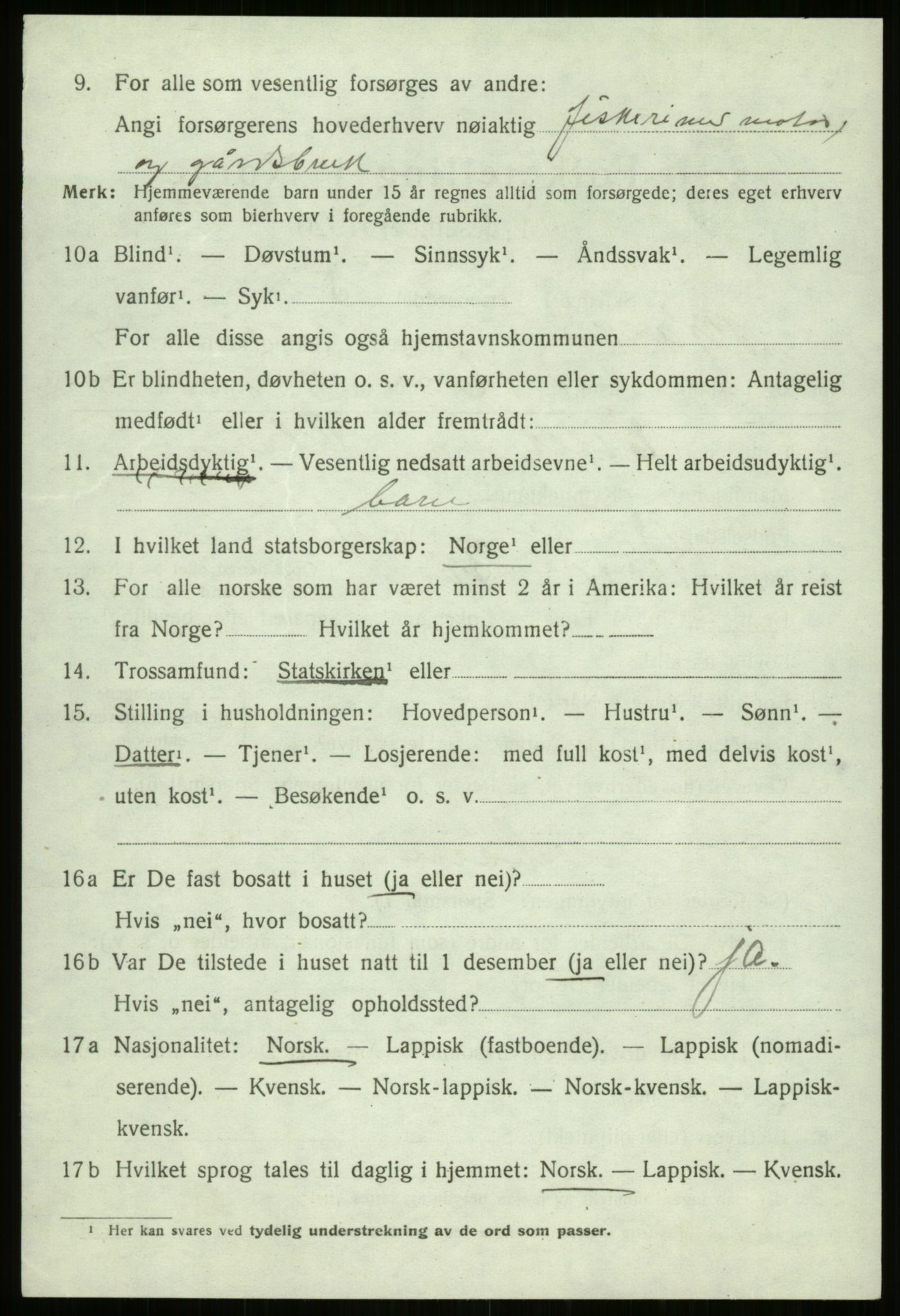 SATØ, 1920 census for Bjarkøy, 1920, p. 2272