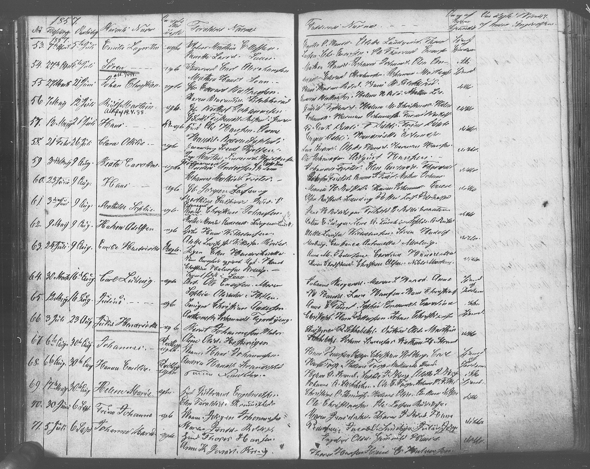 Vestby prestekontor Kirkebøker, SAO/A-10893/F/Fa/L0007: Parish register (official) no. I 7, 1850-1862, p. 47