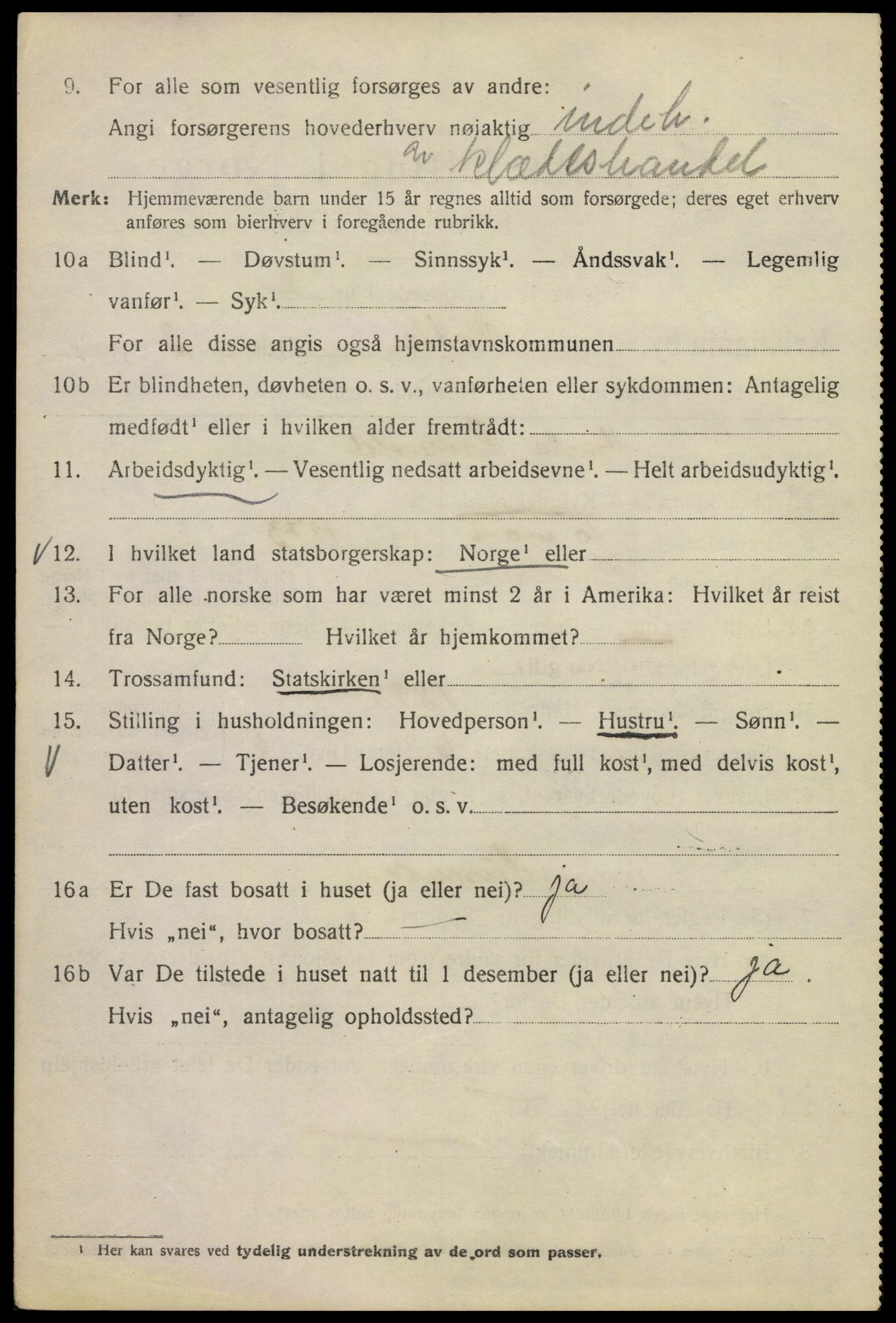 SAO, 1920 census for Kristiania, 1920, p. 628854