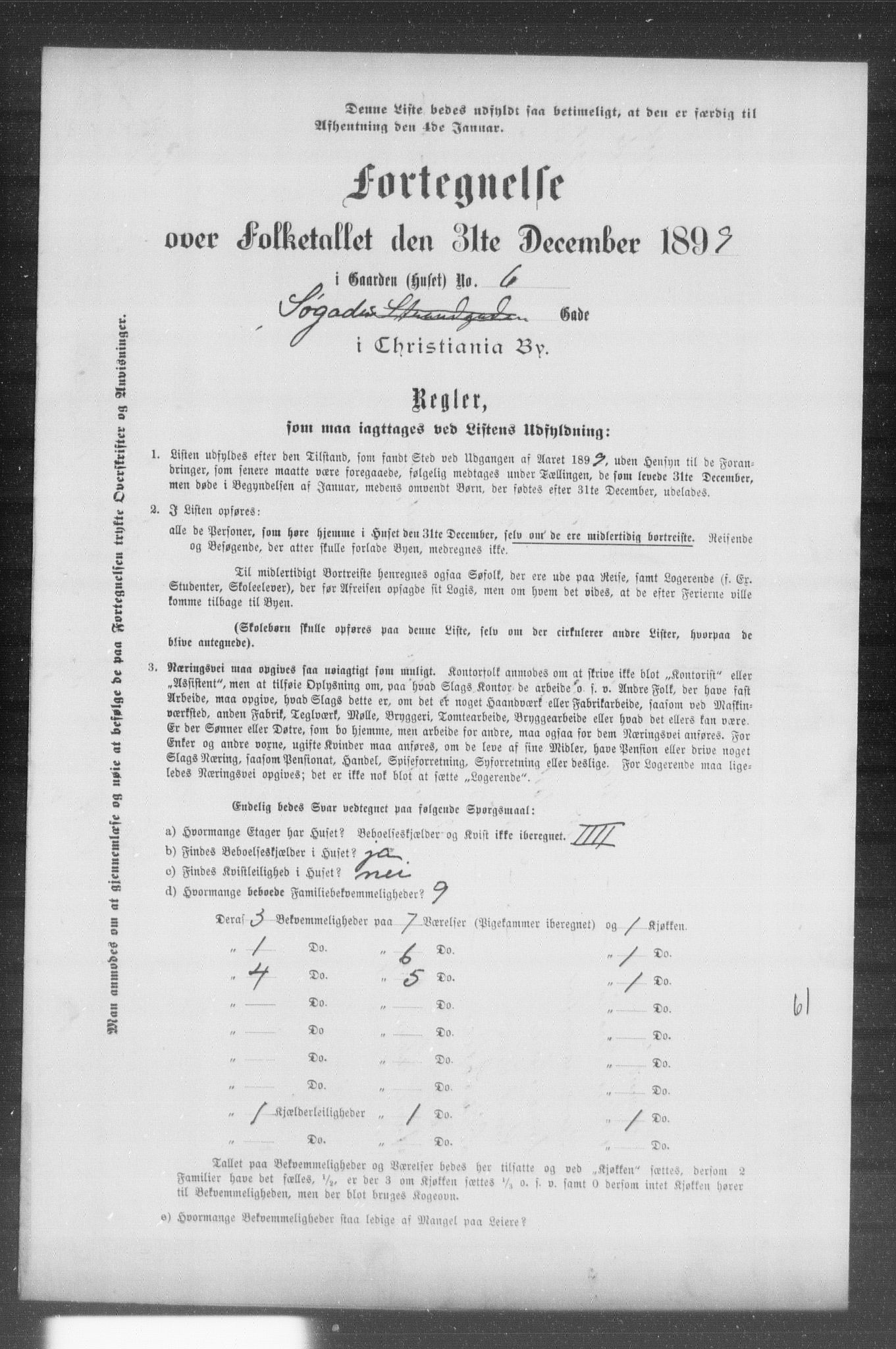 OBA, Municipal Census 1899 for Kristiania, 1899, p. 12339