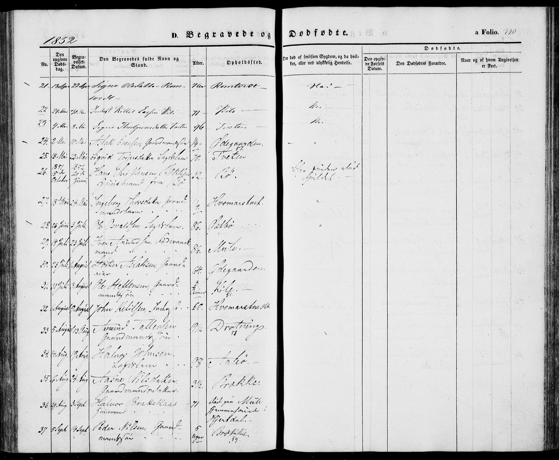 Vinje kirkebøker, AV/SAKO-A-312/F/Fa/L0004: Parish register (official) no. I 4, 1843-1869, p. 340