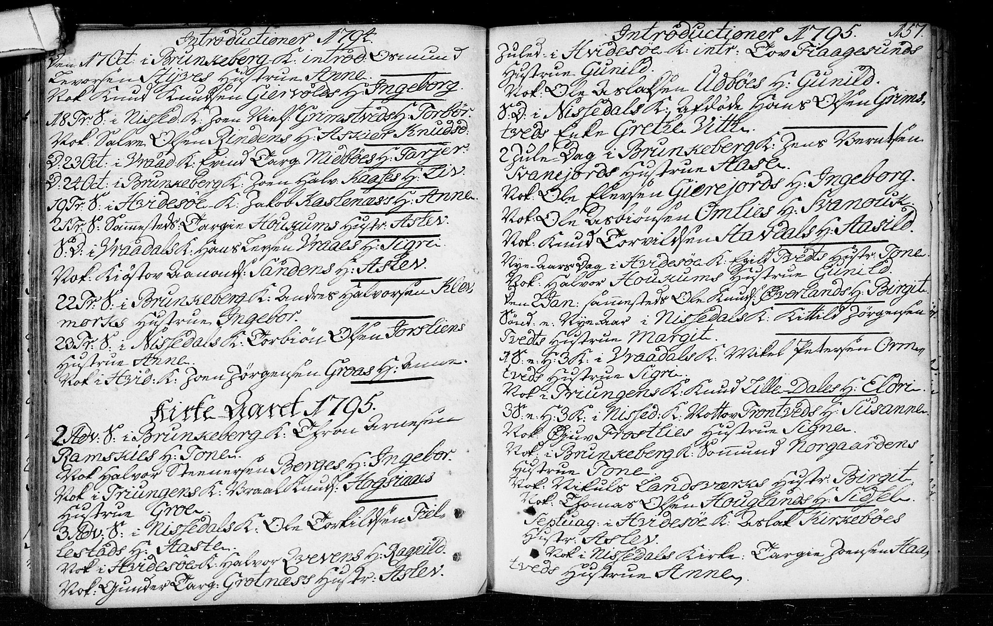 Kviteseid kirkebøker, SAKO/A-276/F/Fa/L0003: Parish register (official) no. I 3, 1787-1799, p. 157