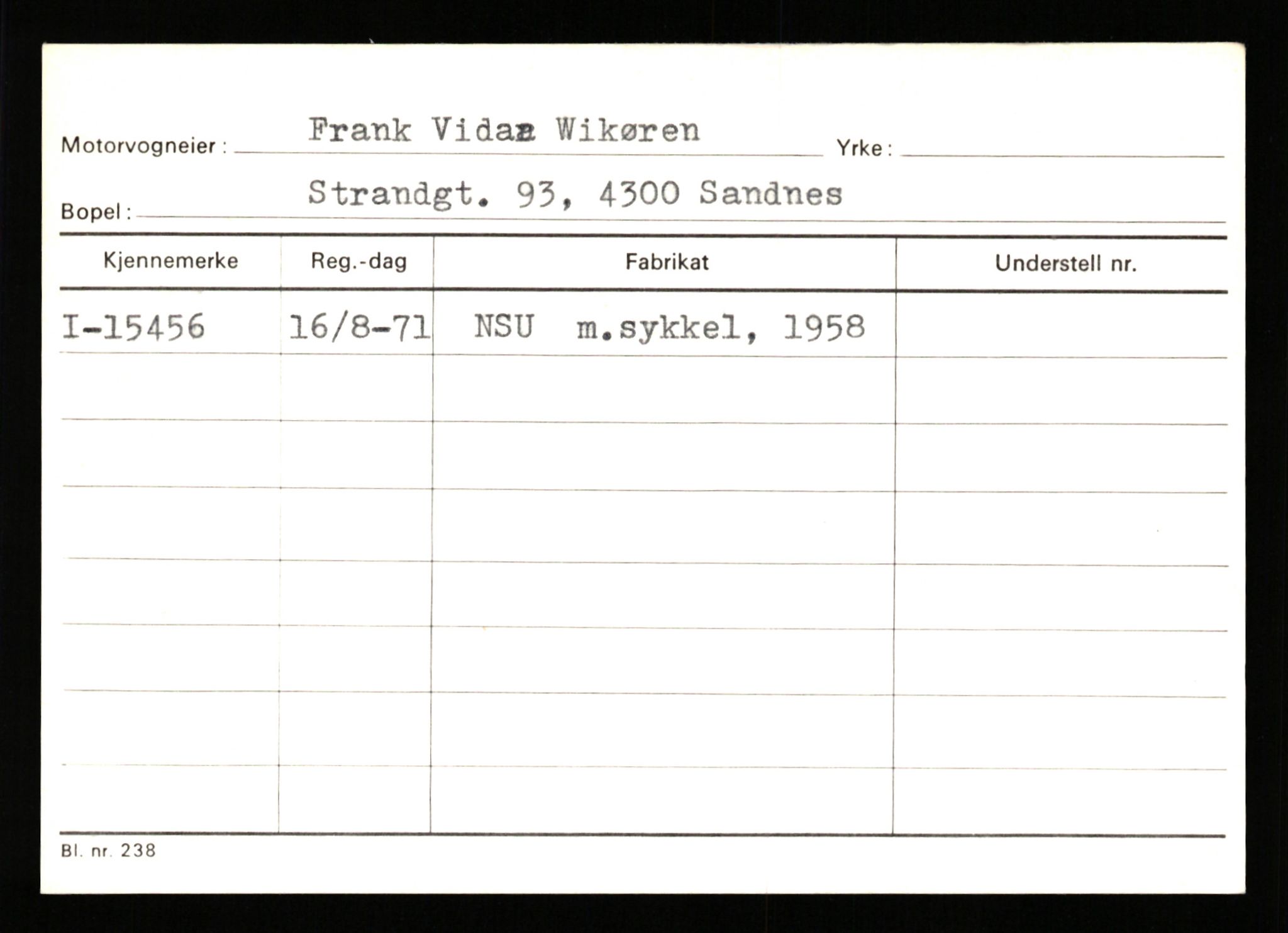 Stavanger trafikkstasjon, SAST/A-101942/0/G/L0003: Registreringsnummer: 10466 - 15496, 1930-1971, p. 3158