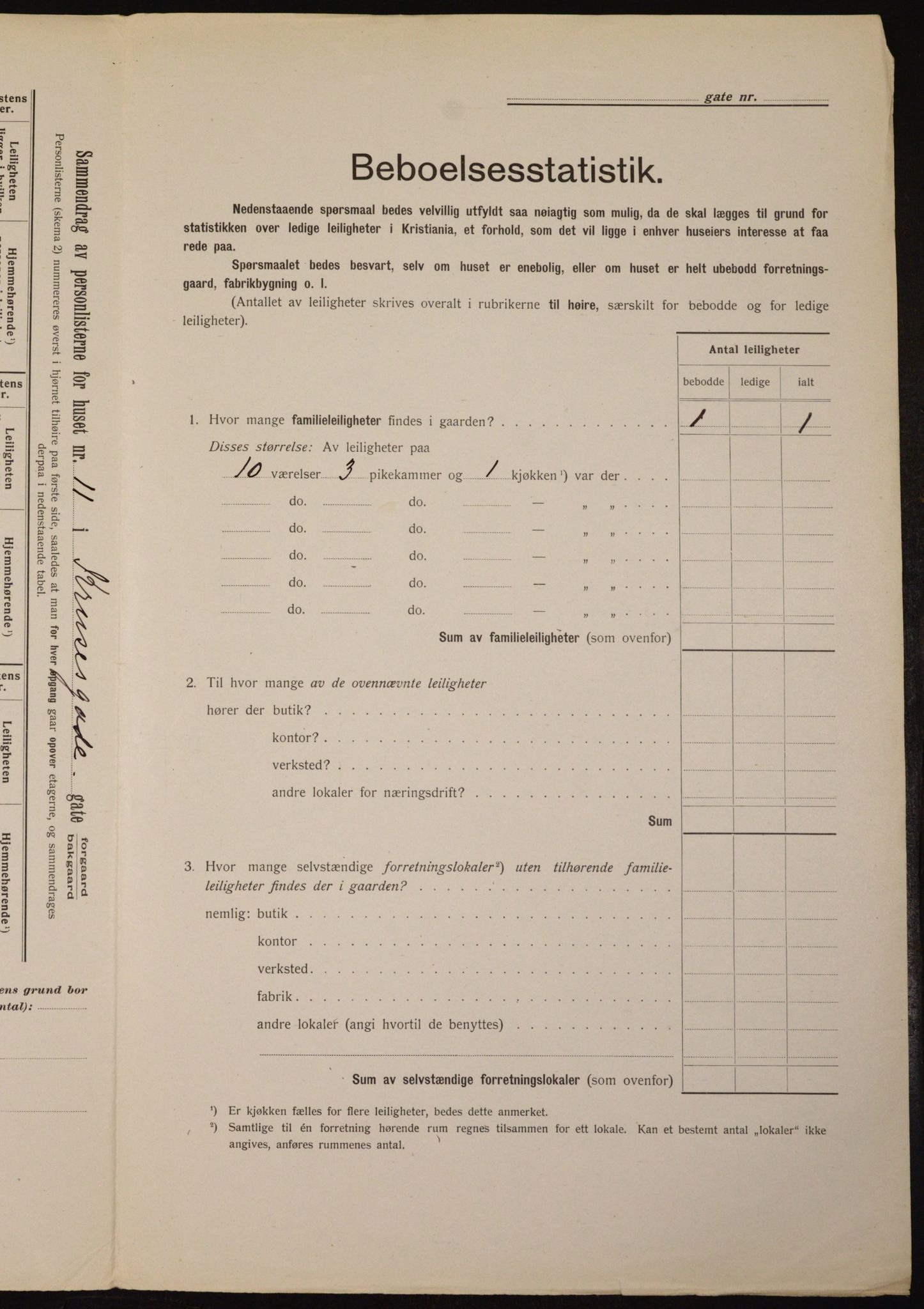 OBA, Municipal Census 1912 for Kristiania, 1912, p. 55255