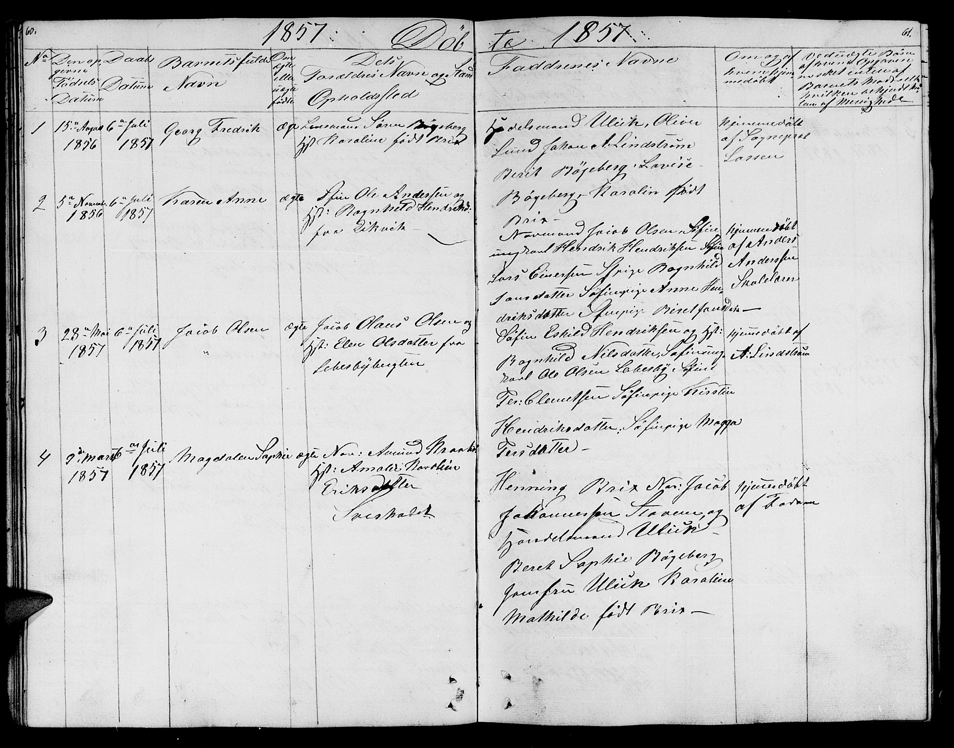 Lebesby sokneprestkontor, SATØ/S-1353/H/Hb/L0001klokker: Parish register (copy) no. 1, 1846-1862, p. 60-61