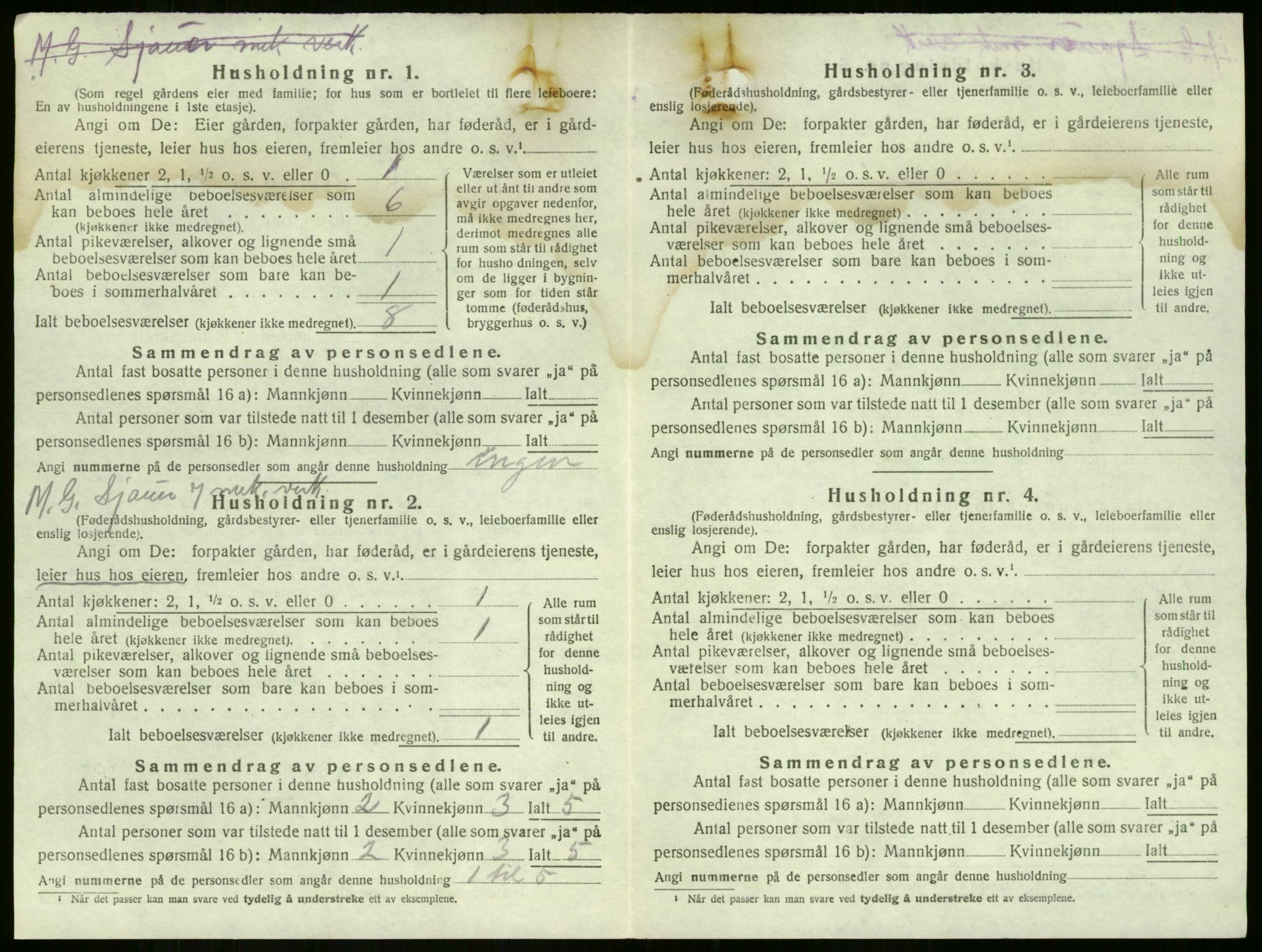 SAKO, 1920 census for Sem, 1920, p. 2243