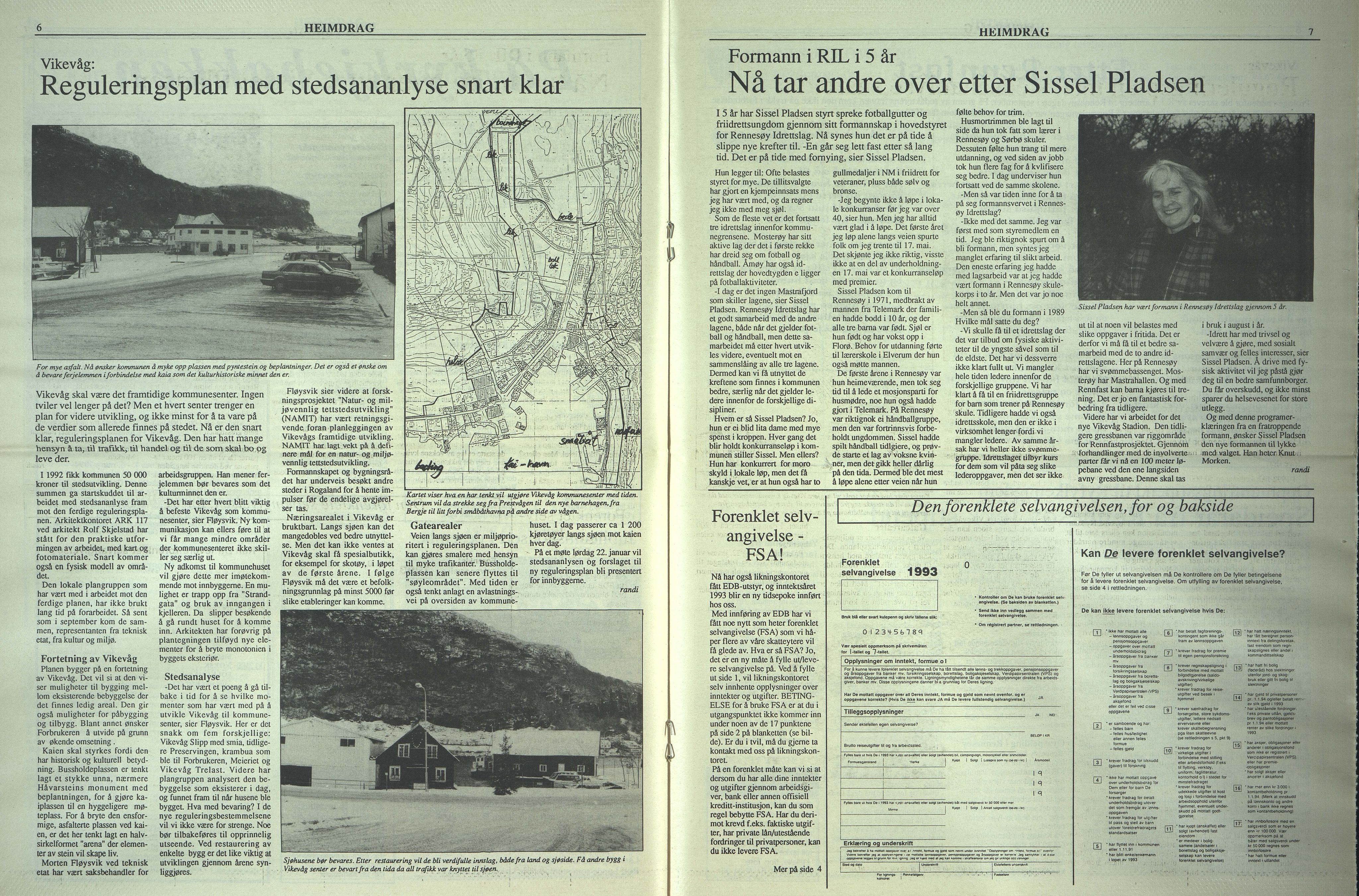 Rennesøy kommune. Heimdrag, lokalavis, BYST/A-0750/X/Xa/L0016: Heimdrag 1994, 1994