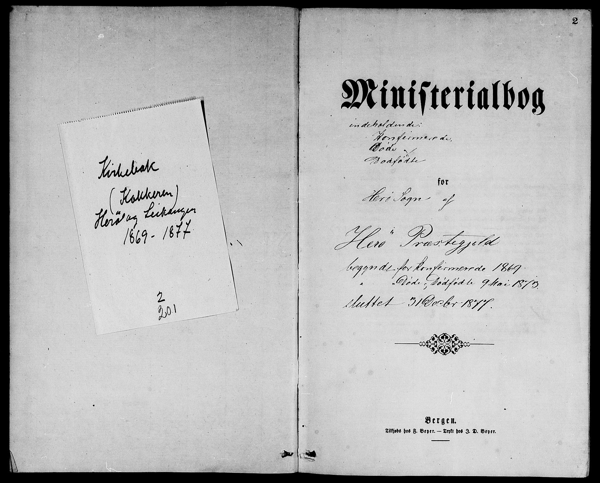 Ministerialprotokoller, klokkerbøker og fødselsregistre - Møre og Romsdal, SAT/A-1454/507/L0072: Parish register (official) no. 507A07, 1869-1878, p. 2