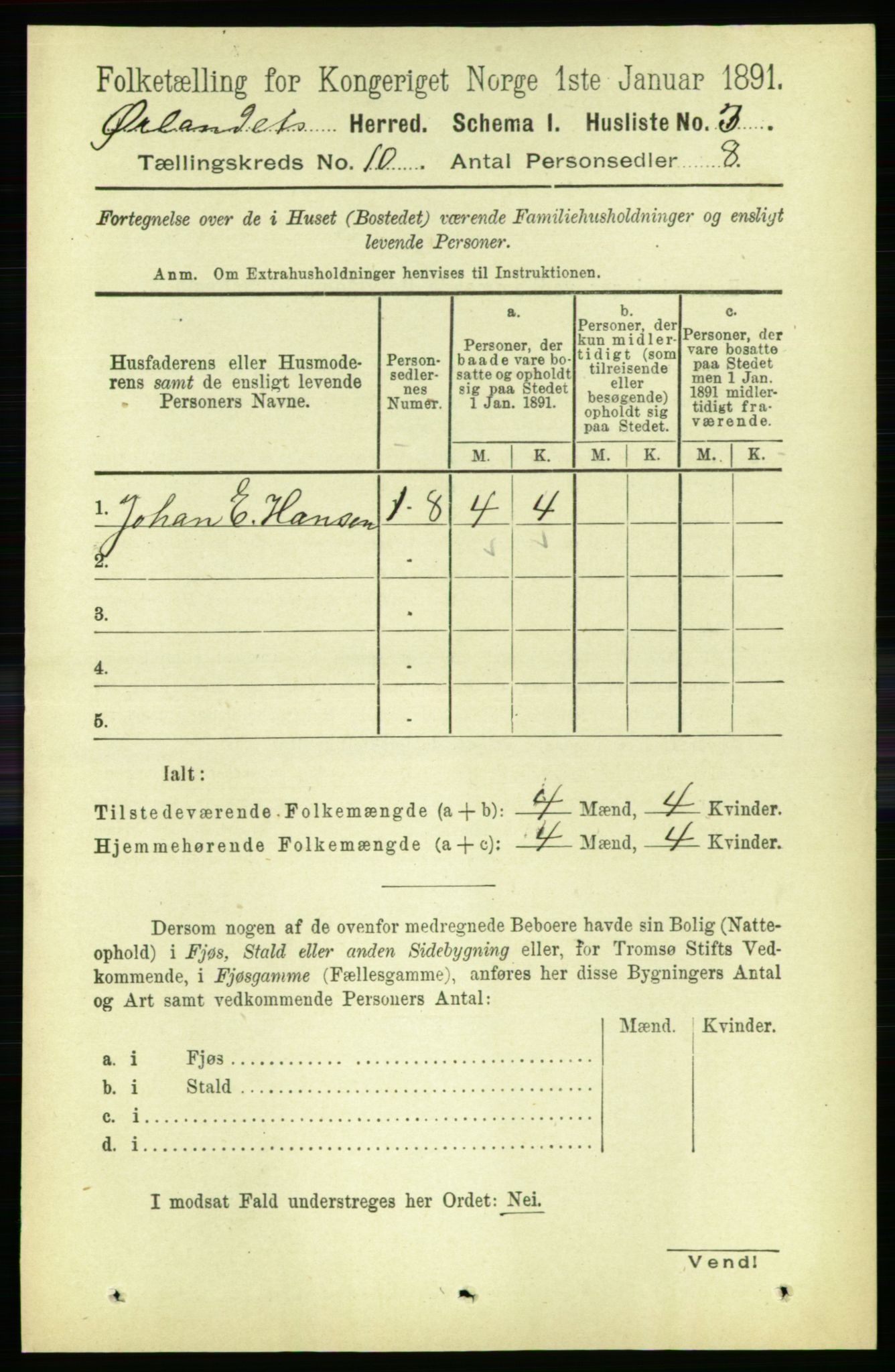 RA, 1891 census for 1621 Ørland, 1891, p. 4105