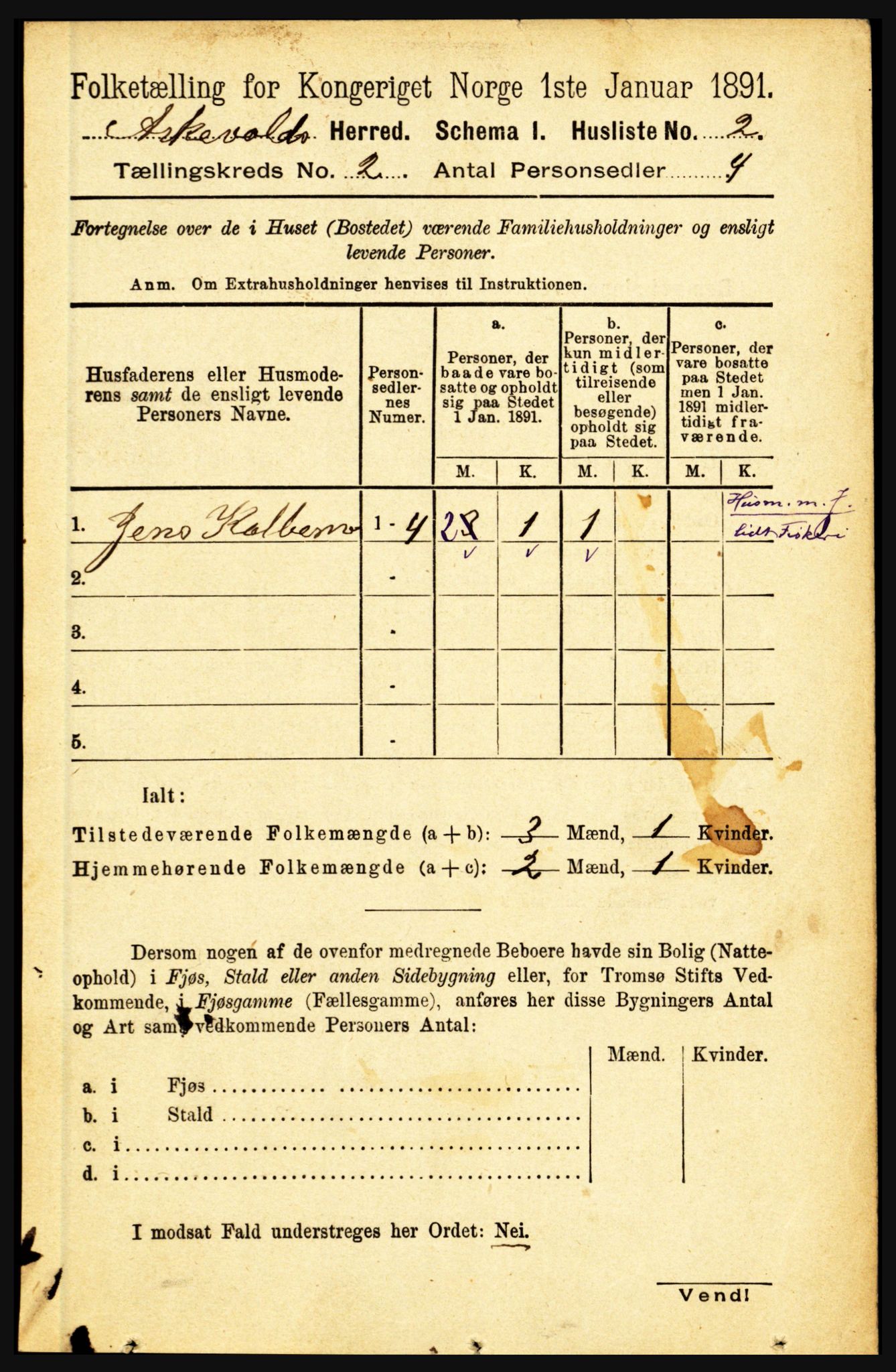 RA, 1891 census for 1428 Askvoll, 1891, p. 370