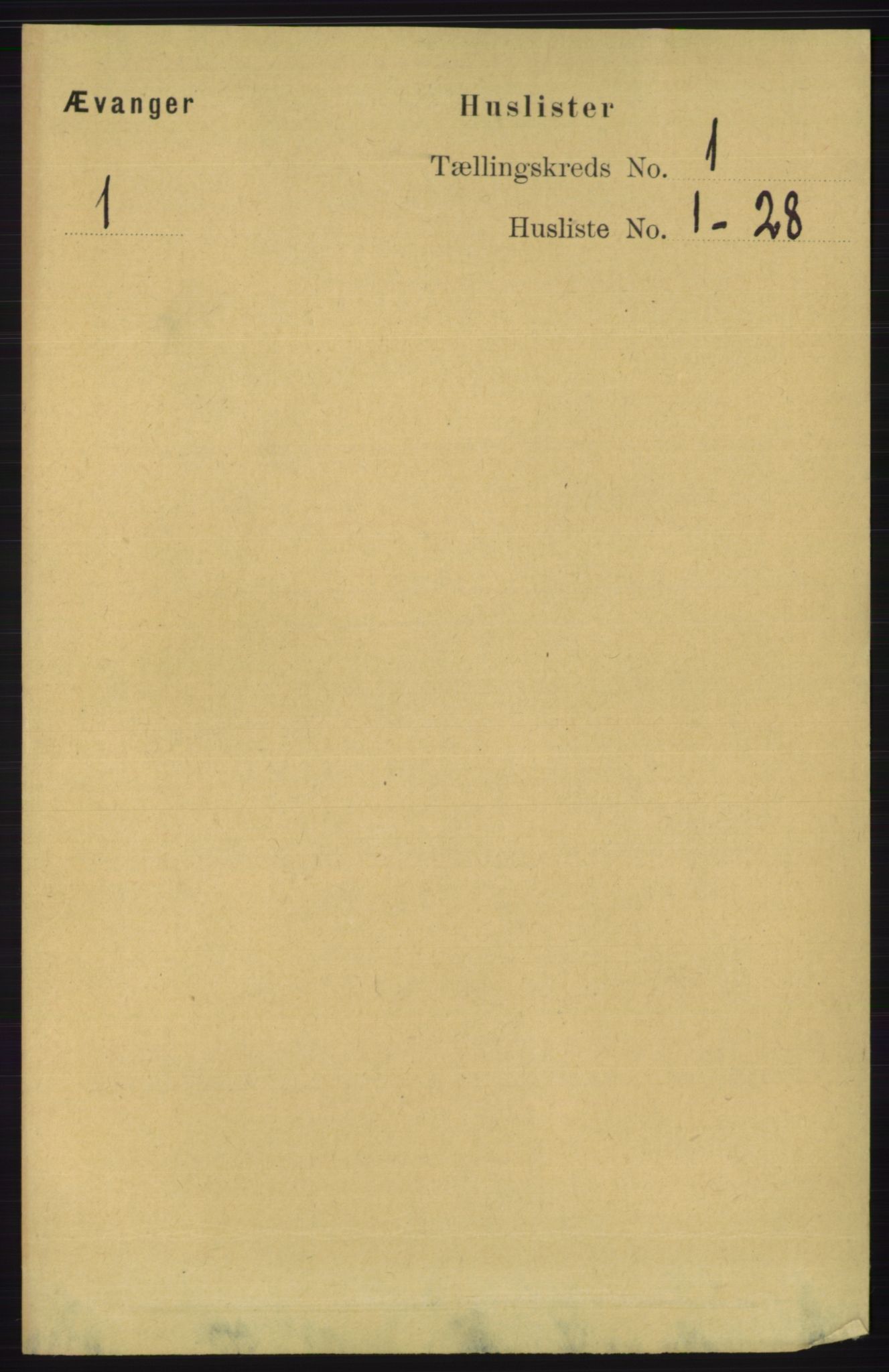 RA, 1891 census for 1237 Evanger, 1891, p. 24
