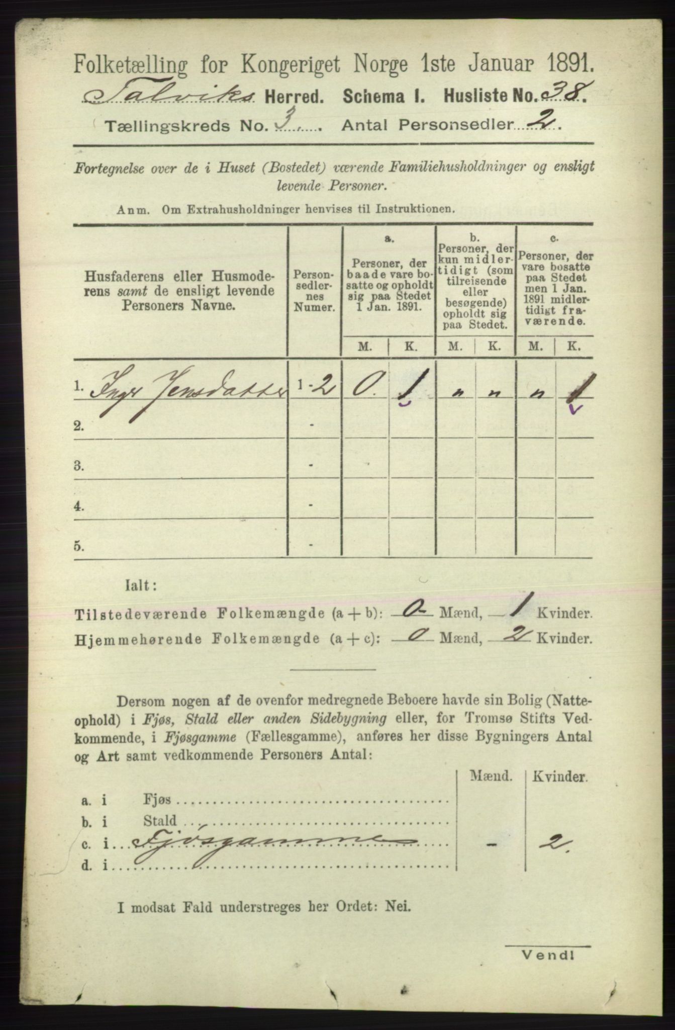 RA, 1891 census for 2013 Talvik, 1891, p. 711