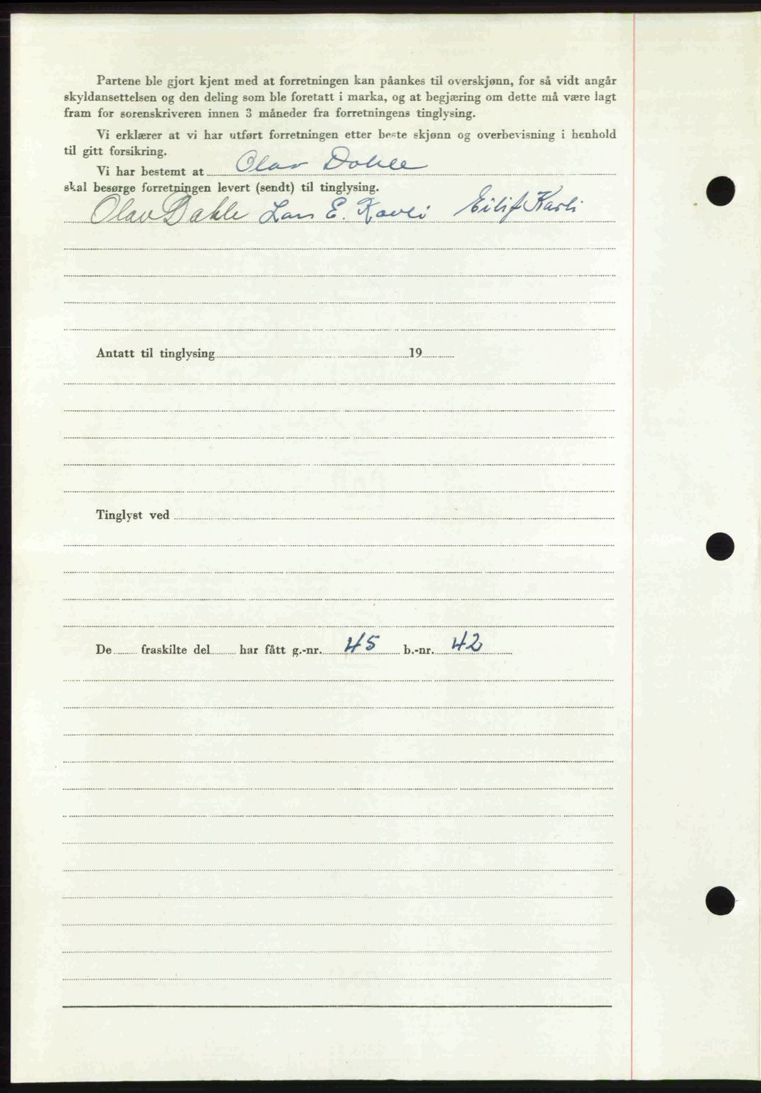 Romsdal sorenskriveri, AV/SAT-A-4149/1/2/2C: Mortgage book no. A34, 1950-1950, Diary no: : 3539/1950