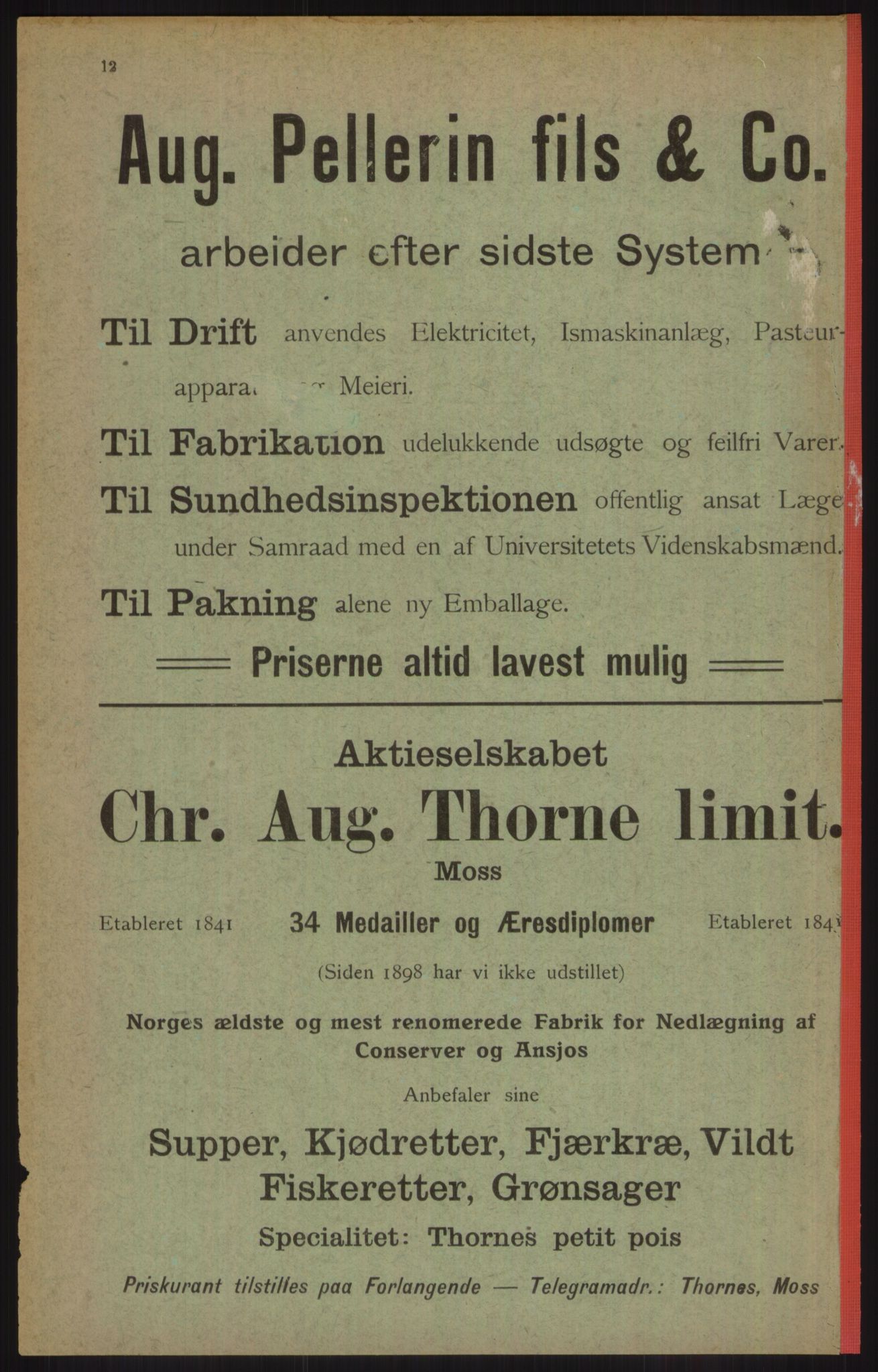 Kristiania/Oslo adressebok, PUBL/-, 1915, p. 12