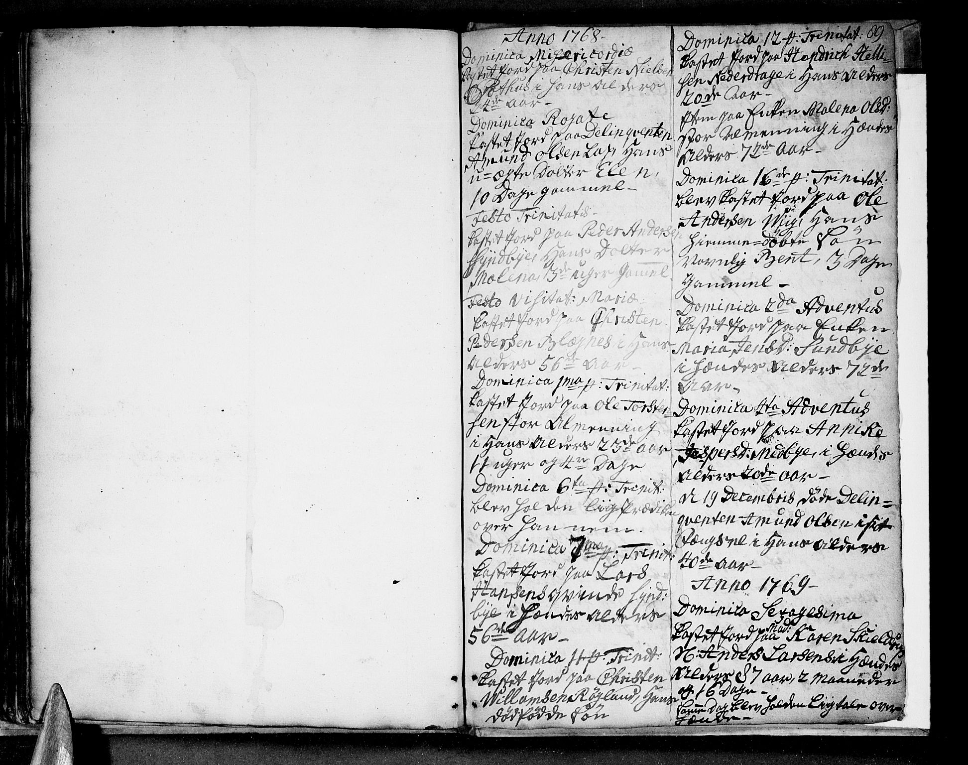Ministerialprotokoller, klokkerbøker og fødselsregistre - Nordland, SAT/A-1459/847/L0663: Parish register (official) no. 847A03, 1749-1770, p. 89