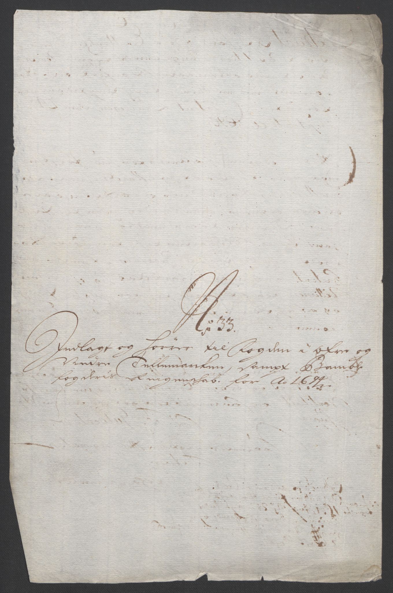 Rentekammeret inntil 1814, Reviderte regnskaper, Fogderegnskap, RA/EA-4092/R36/L2092: Fogderegnskap Øvre og Nedre Telemark og Bamble, 1694, p. 269