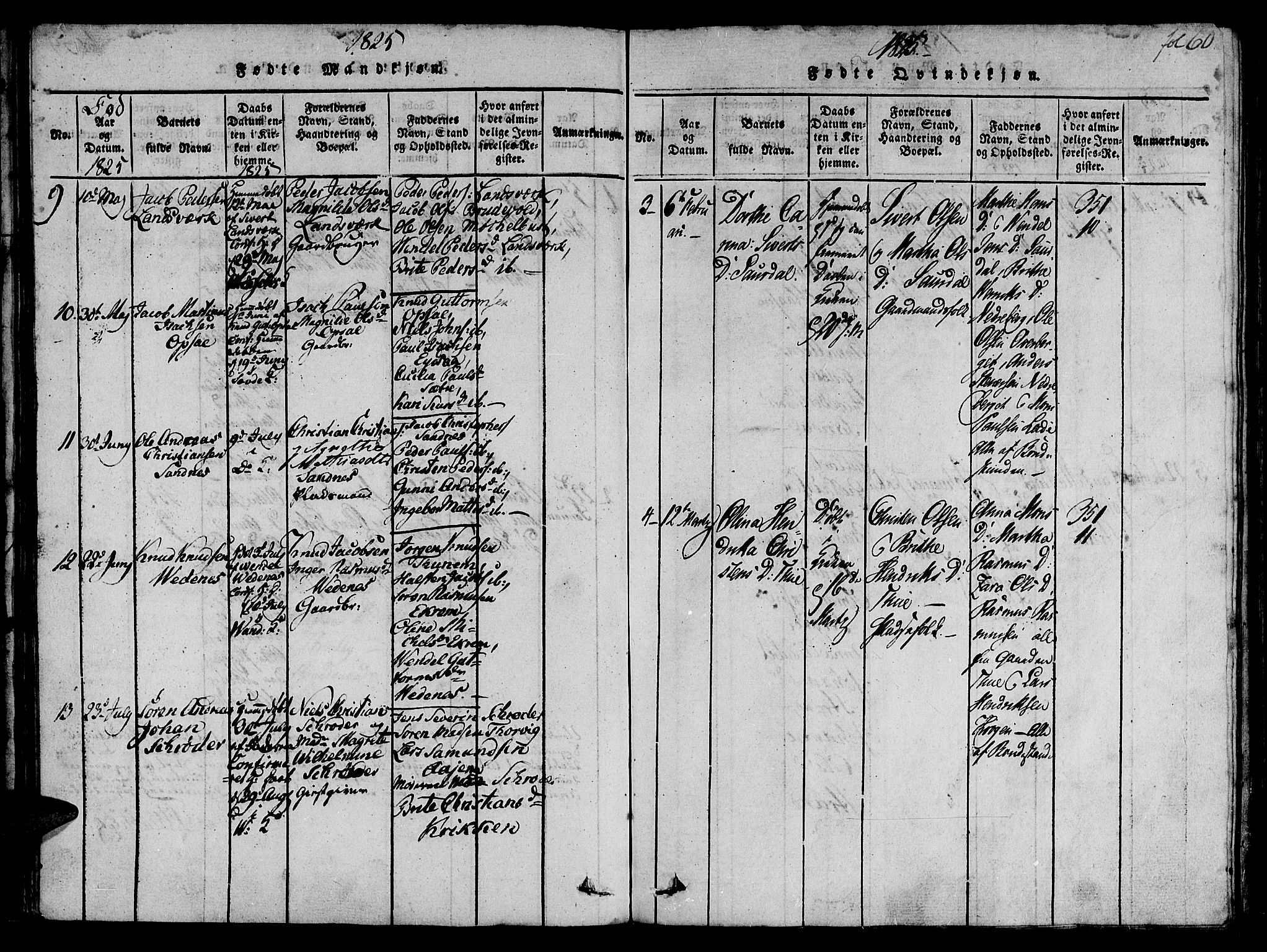 Ministerialprotokoller, klokkerbøker og fødselsregistre - Møre og Romsdal, AV/SAT-A-1454/501/L0004: Parish register (official) no. 501A04, 1816-1831, p. 60