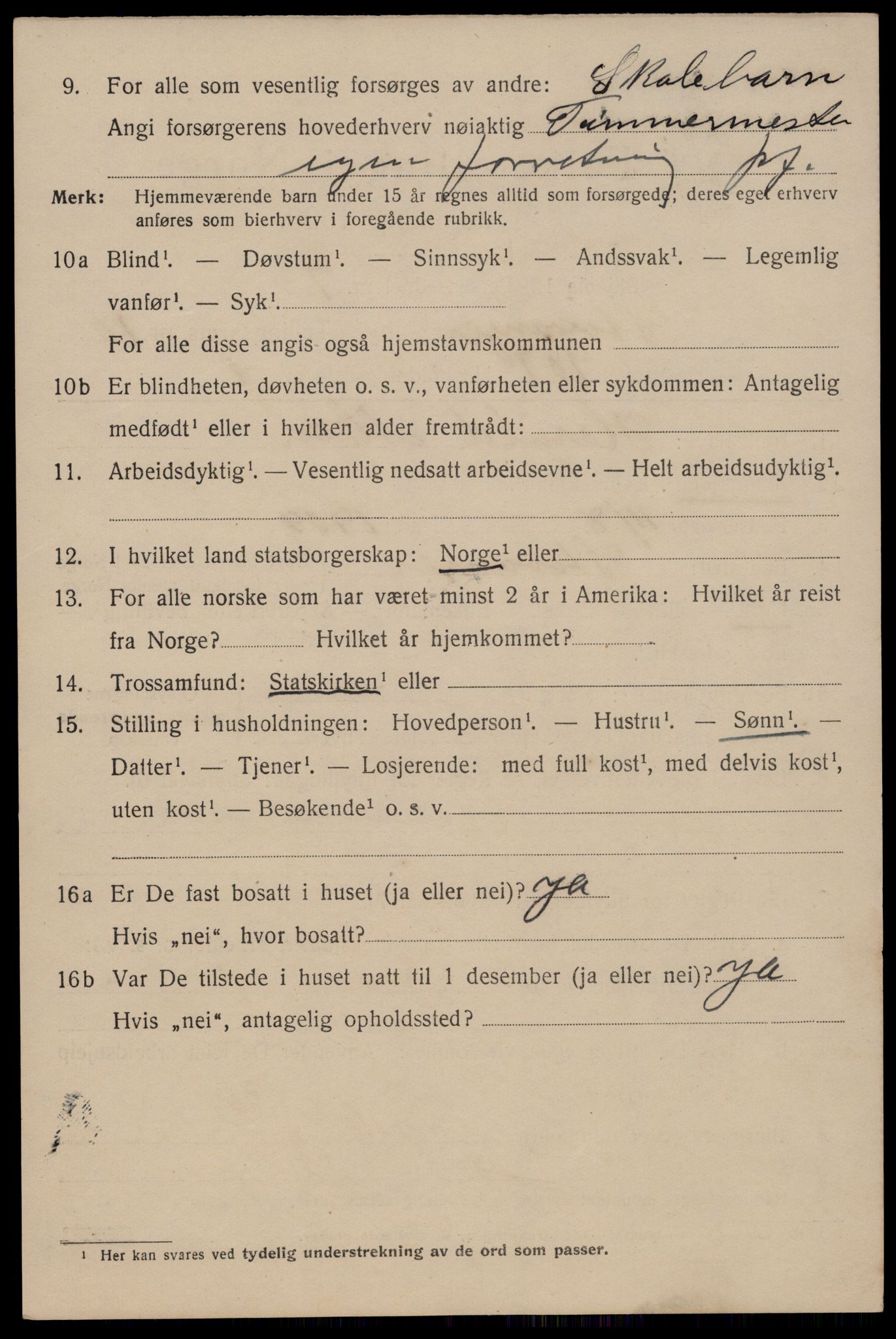 SAST, 1920 census for Stavanger, 1920, p. 53637