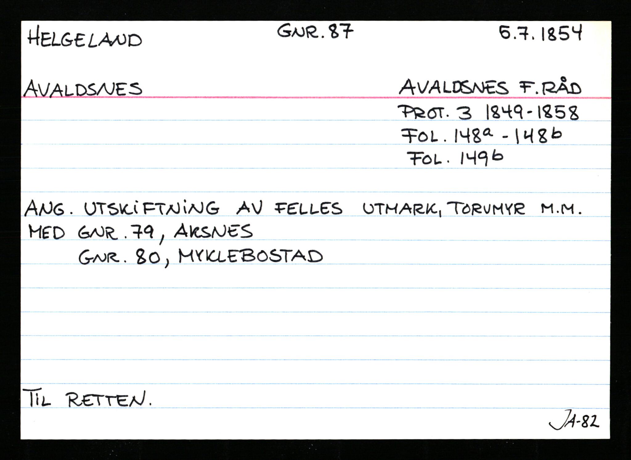Statsarkivet i Stavanger, AV/SAST-A-101971/03/Y/Ym/L0022: Åstedskort sortert etter gårdsnavn: Hausken - Helgevold nedre, 1600-1950, p. 486