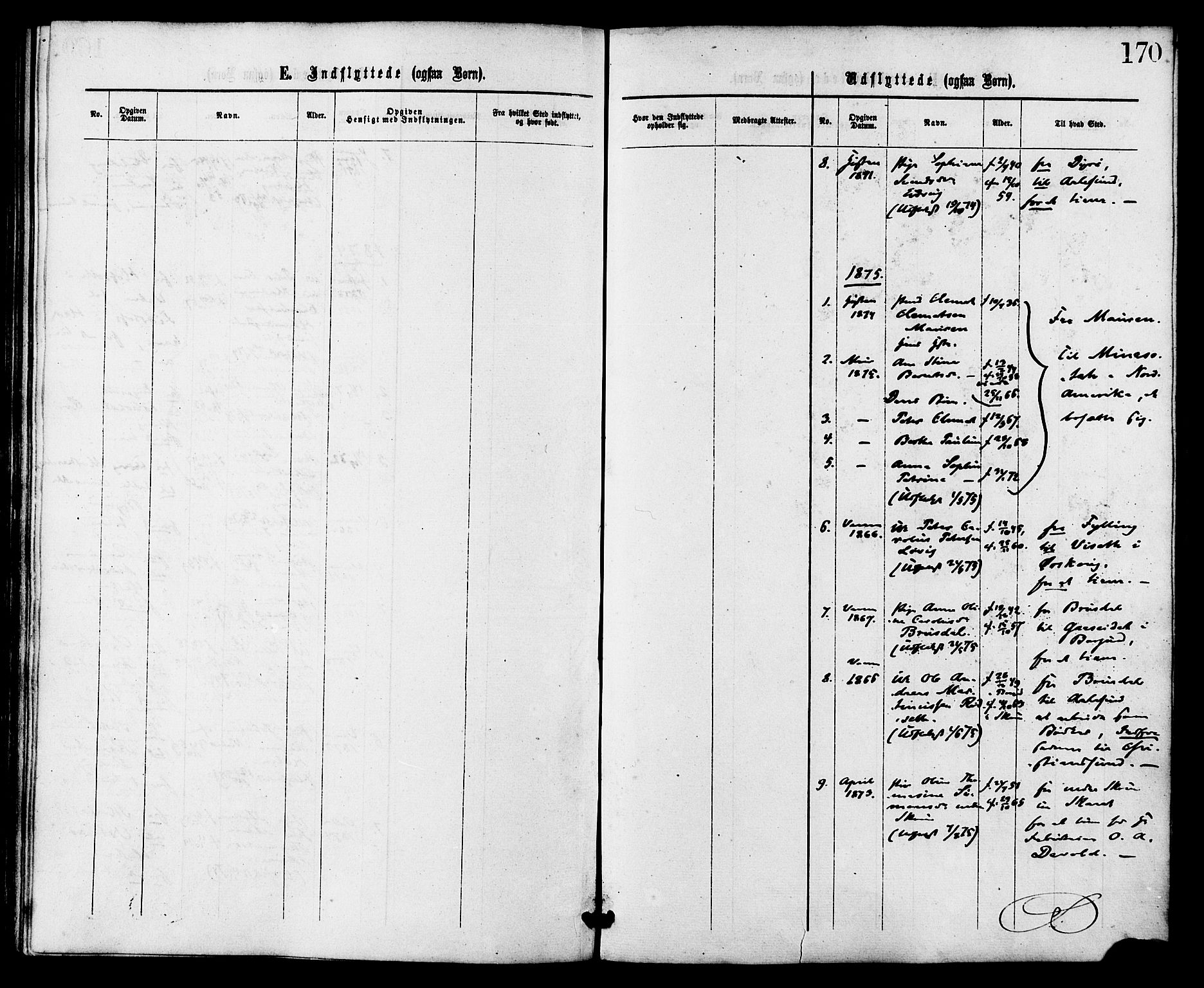 Ministerialprotokoller, klokkerbøker og fødselsregistre - Møre og Romsdal, AV/SAT-A-1454/524/L0355: Parish register (official) no. 524A07, 1864-1879, p. 170