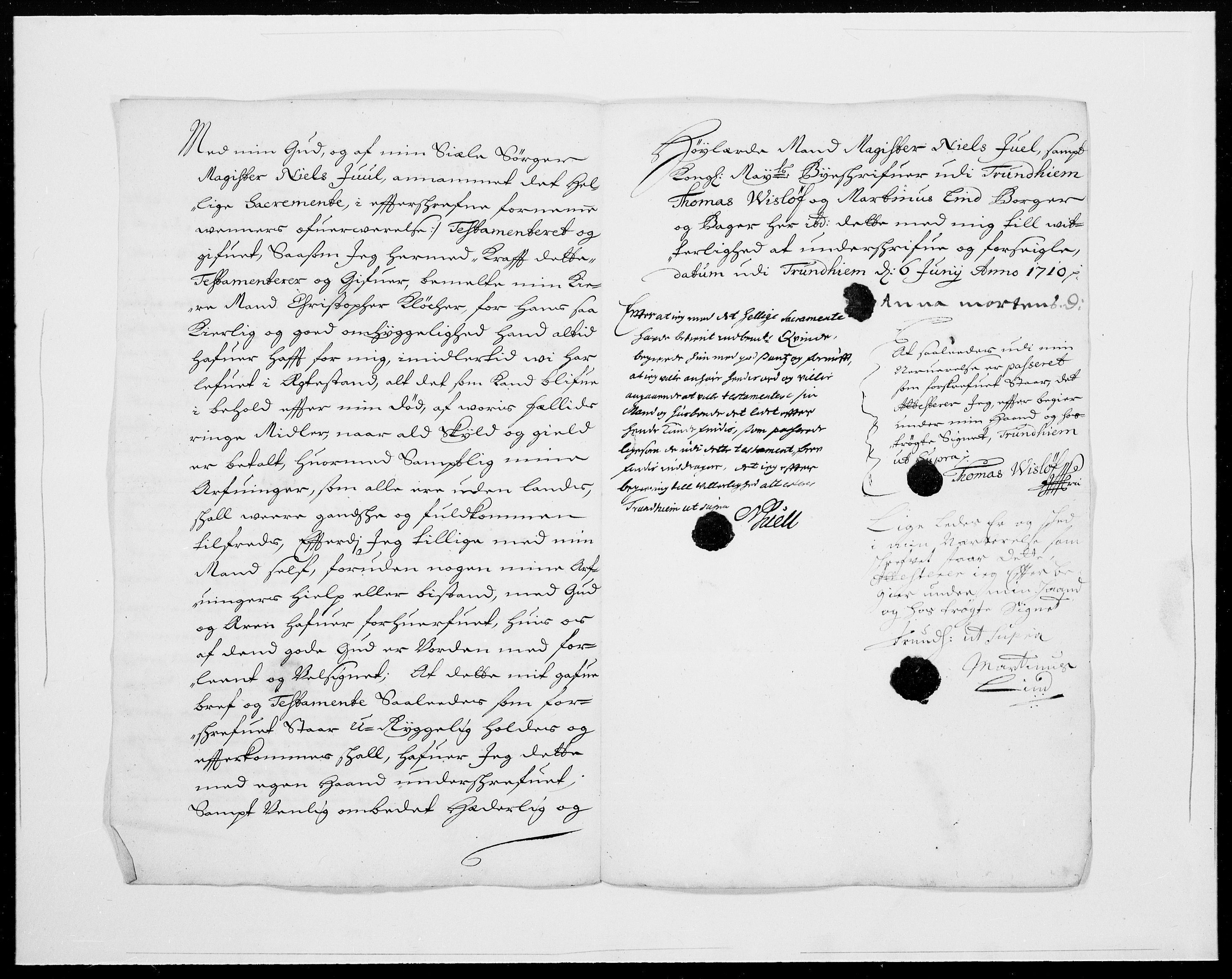 Danske Kanselli 1572-1799, AV/RA-EA-3023/F/Fc/Fcc/Fcca/L0069: Norske innlegg 1572-1799, 1710, p. 11