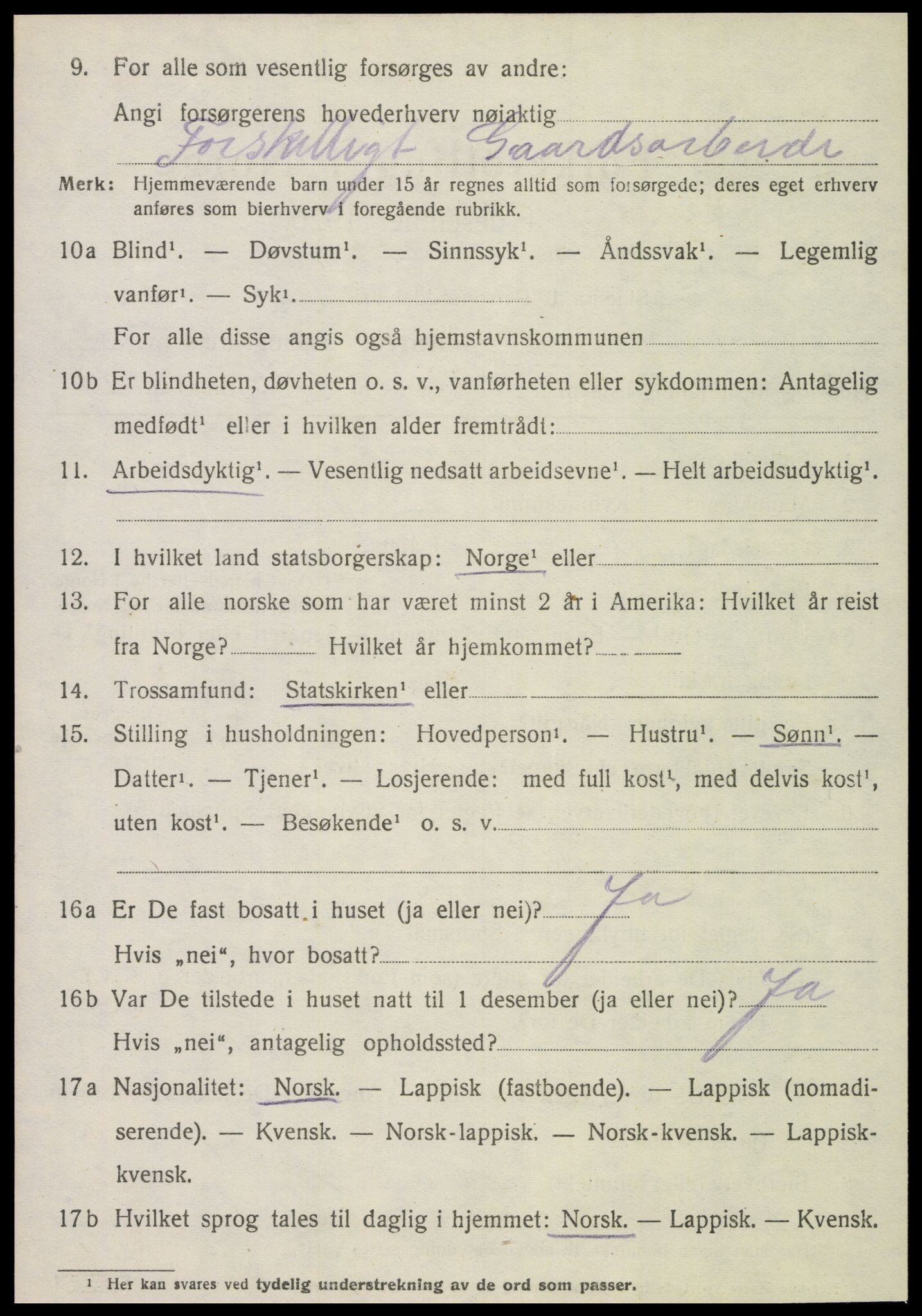 SAT, 1920 census for Stjørdal, 1920, p. 6629