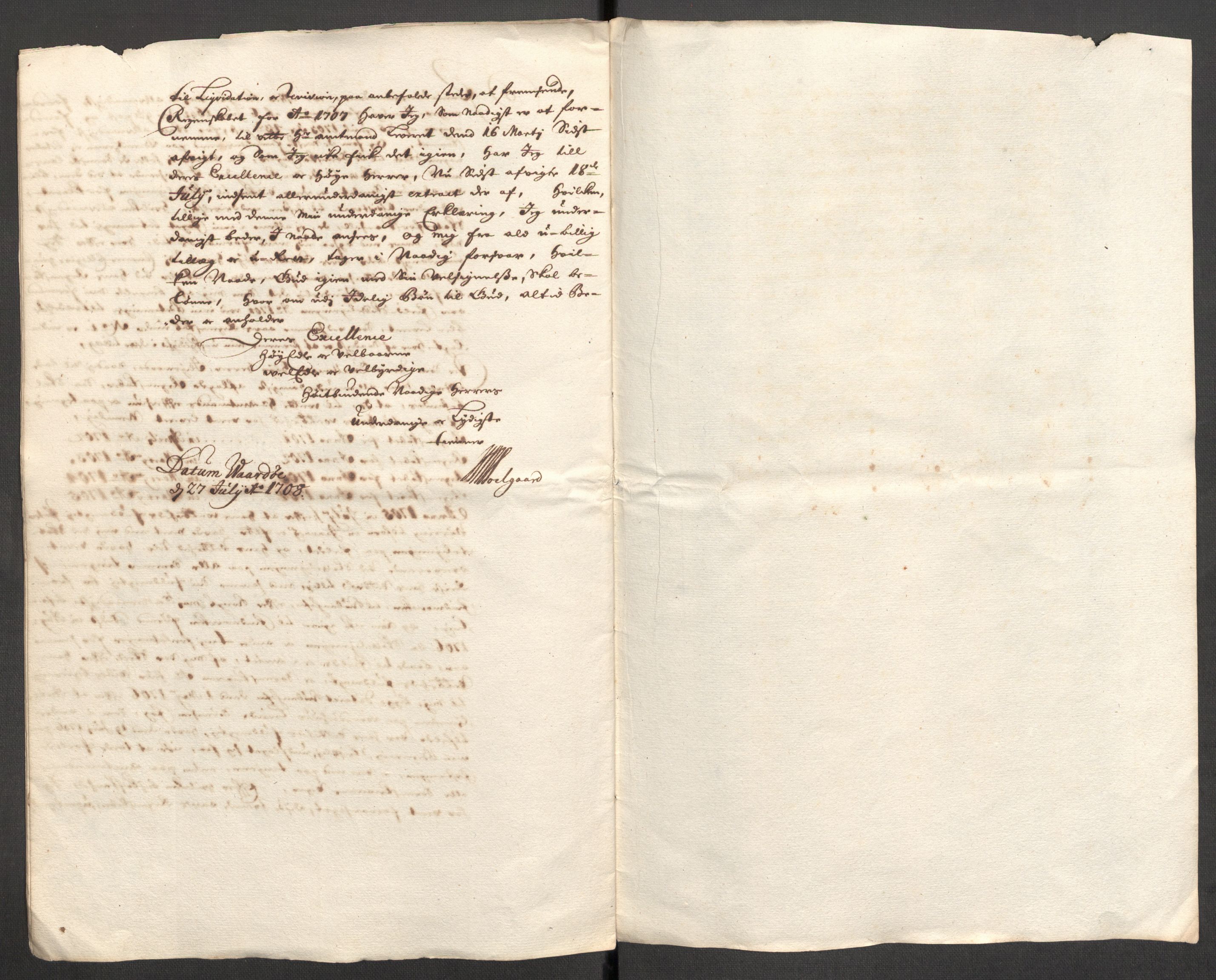 Rentekammeret inntil 1814, Reviderte regnskaper, Fogderegnskap, AV/RA-EA-4092/R69/L4854: Fogderegnskap Finnmark/Vardøhus, 1707-1708, p. 11