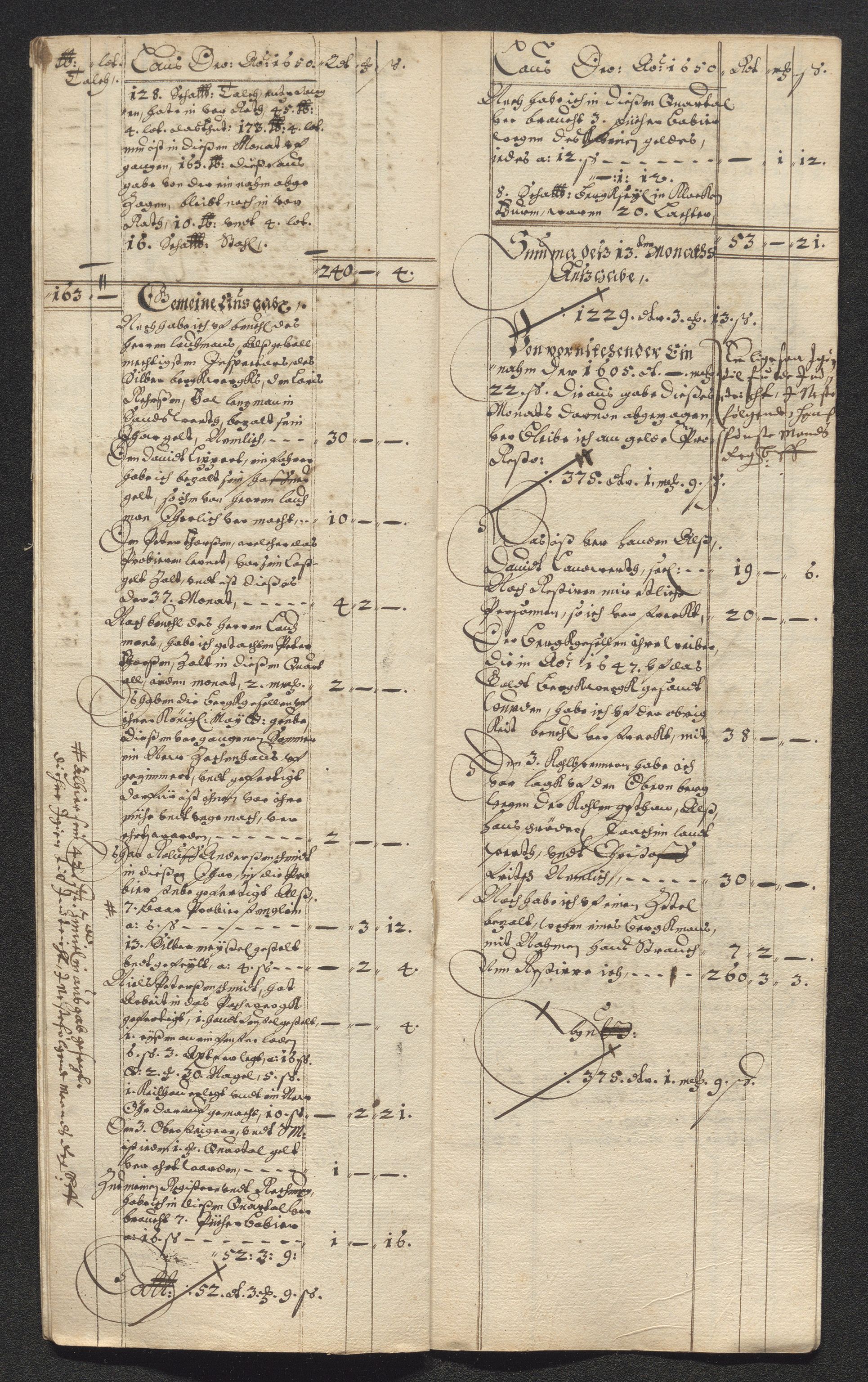 Kongsberg Sølvverk 1623-1816, SAKO/EA-3135/001/D/Dc/Dcd/L0024: Utgiftsregnskap for gruver m.m. , 1650, p. 275