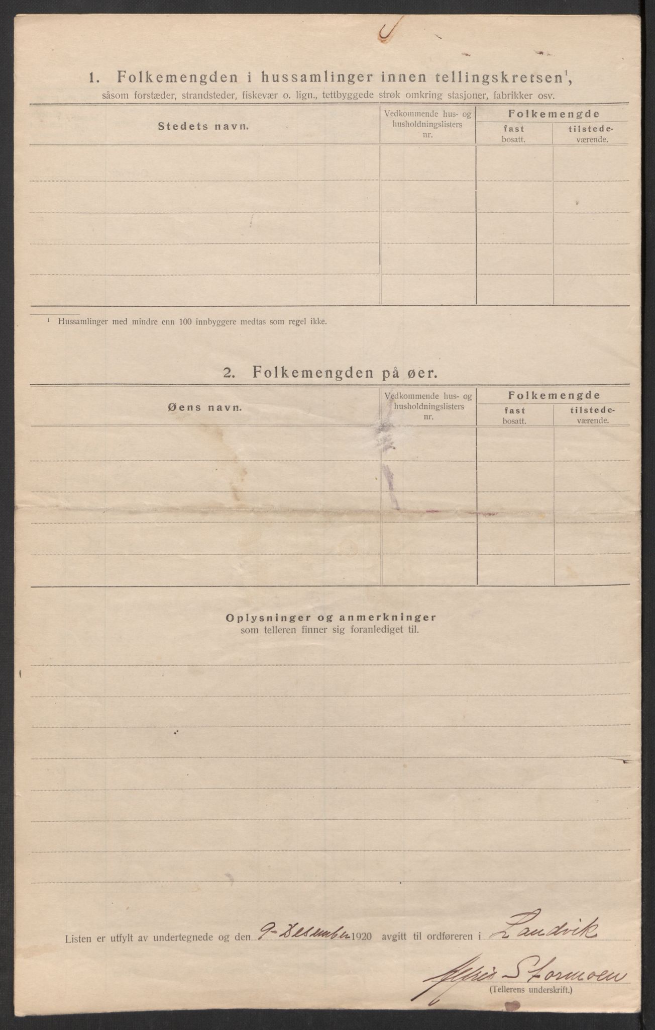 SAK, 1920 census for Landvik, 1920, p. 29