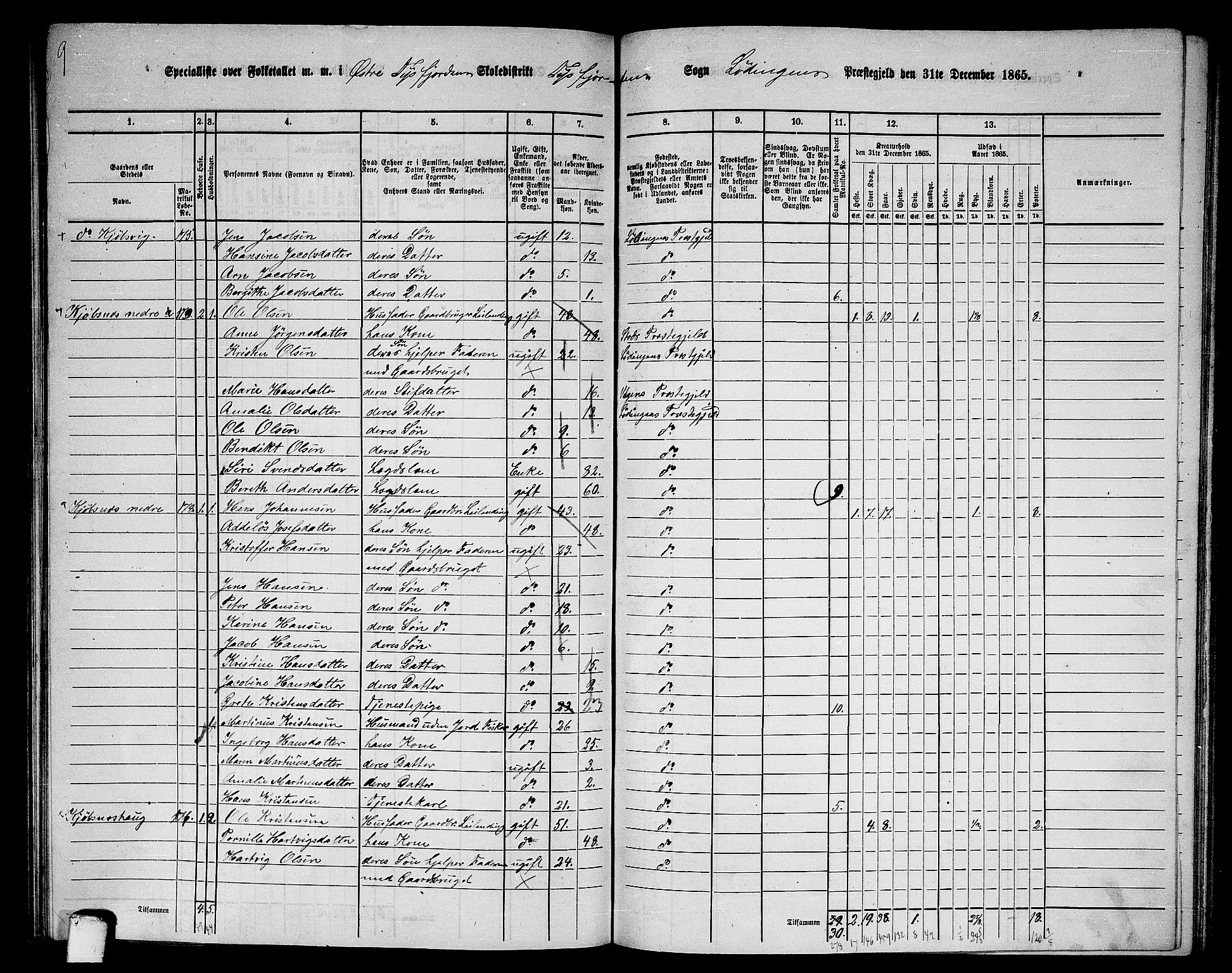 RA, 1865 census for Lødingen, 1865, p. 114