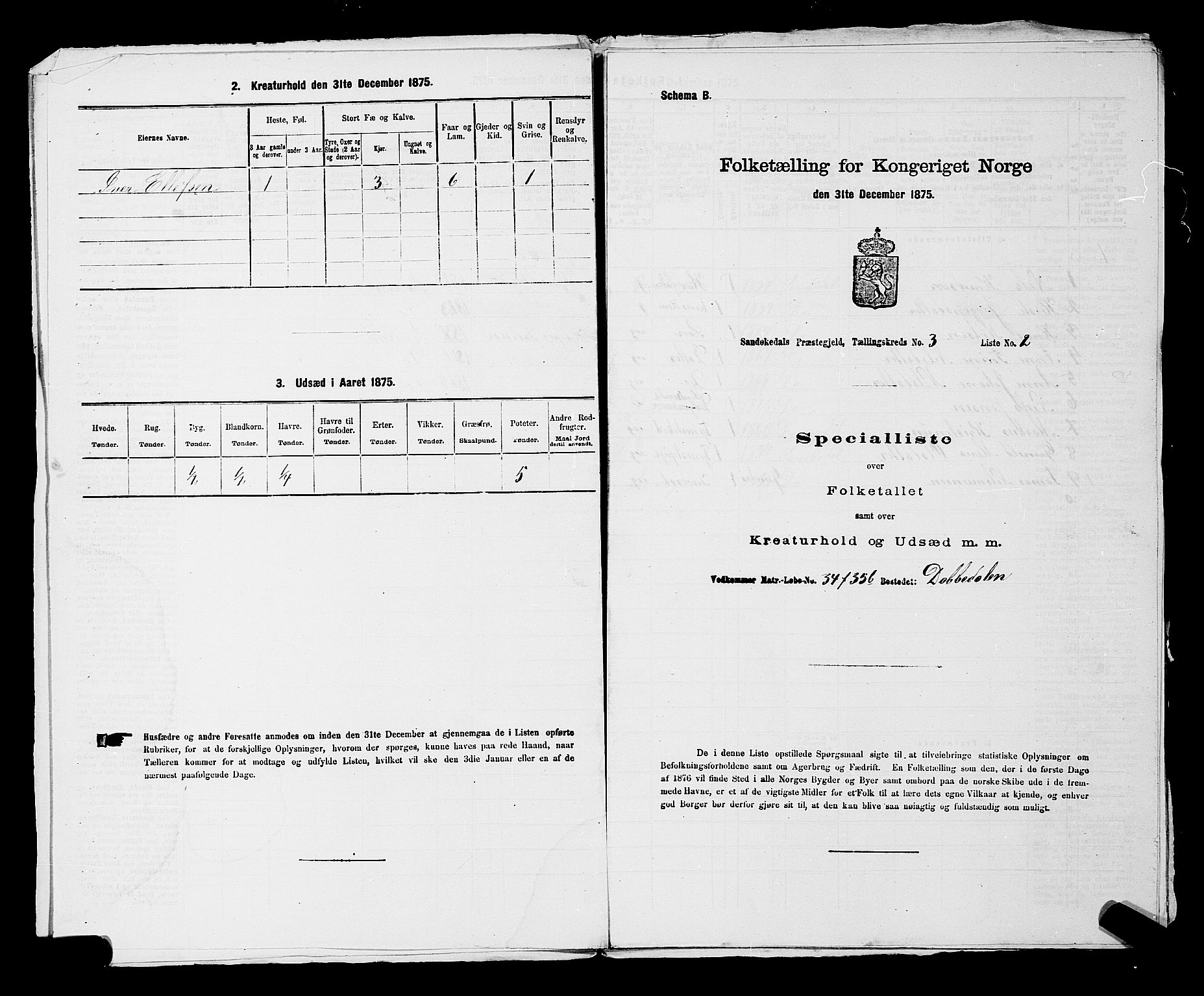 SAKO, 1875 census for 0816P Sannidal, 1875, p. 227