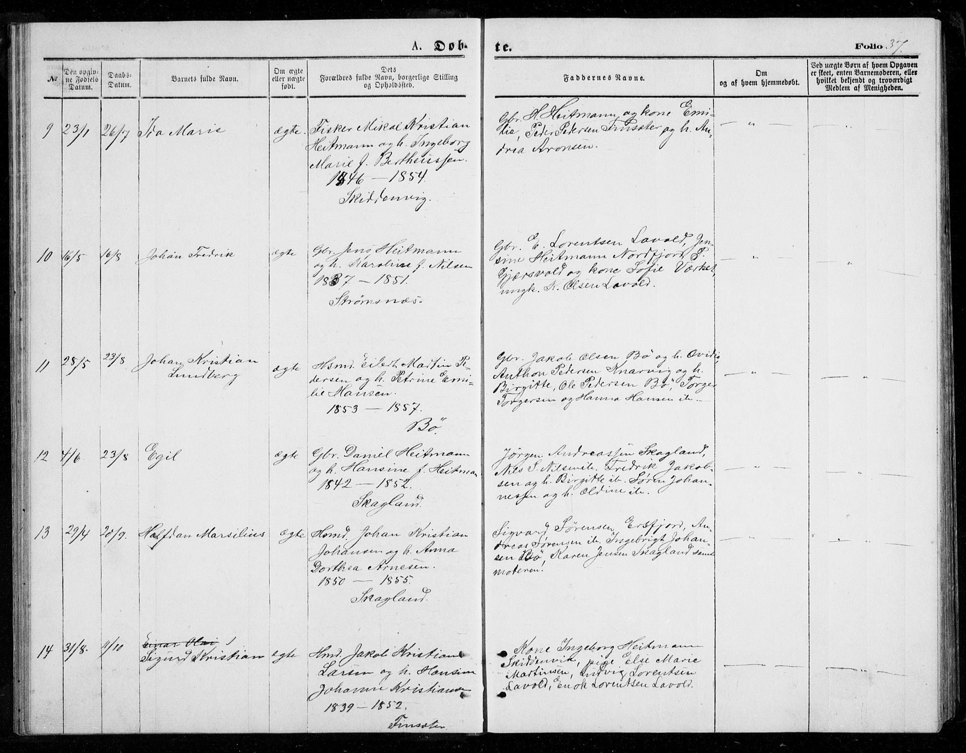 Berg sokneprestkontor, AV/SATØ-S-1318/G/Ga/Gab/L0003klokker: Parish register (copy) no. 3, 1874-1886, p. 37