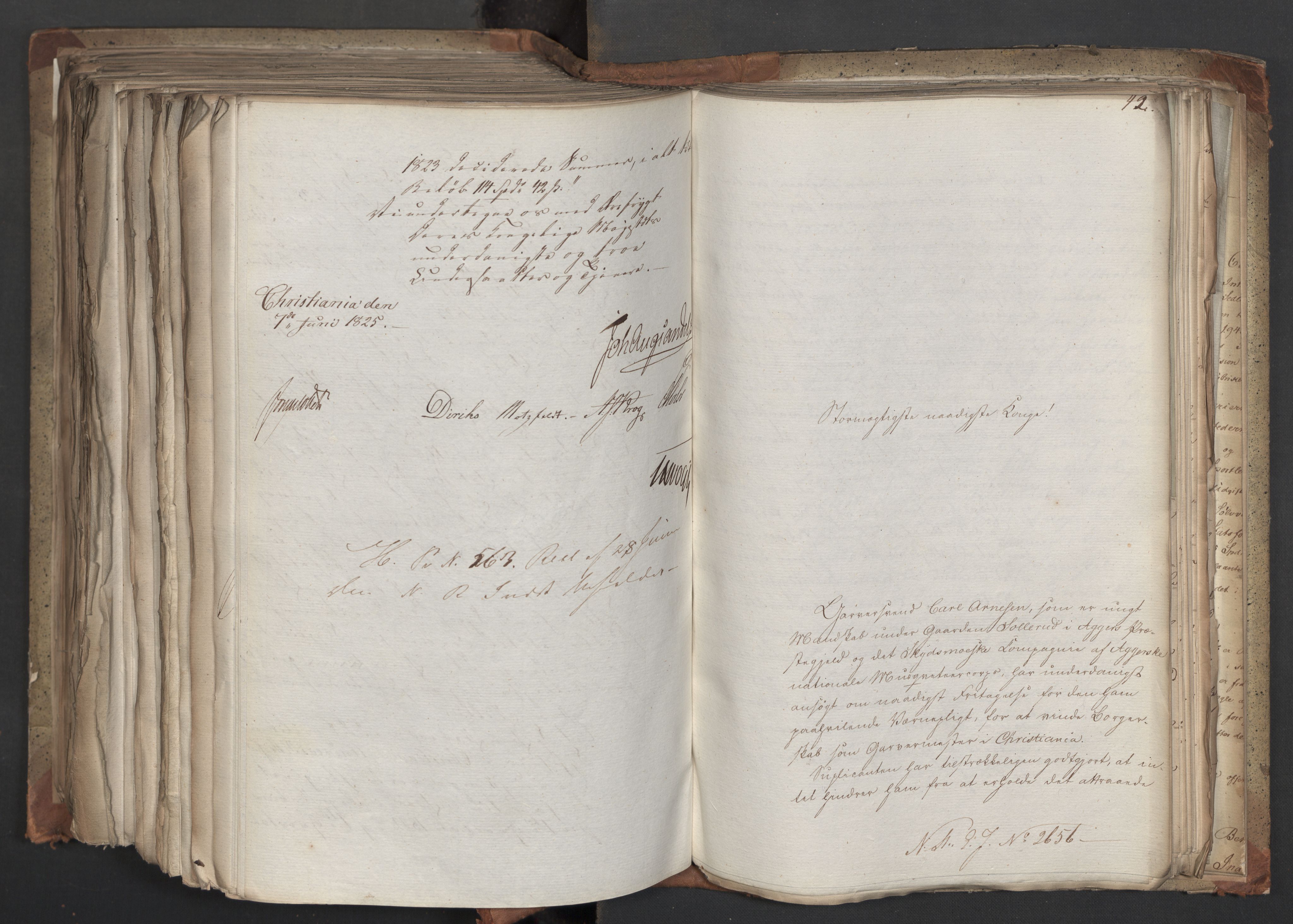 Statsrådsavdelingen i Stockholm, AV/RA-S-1003/D/Da/L0042: Regjeringsinnstillinger nr. 2467-2705, 1825, p. 543
