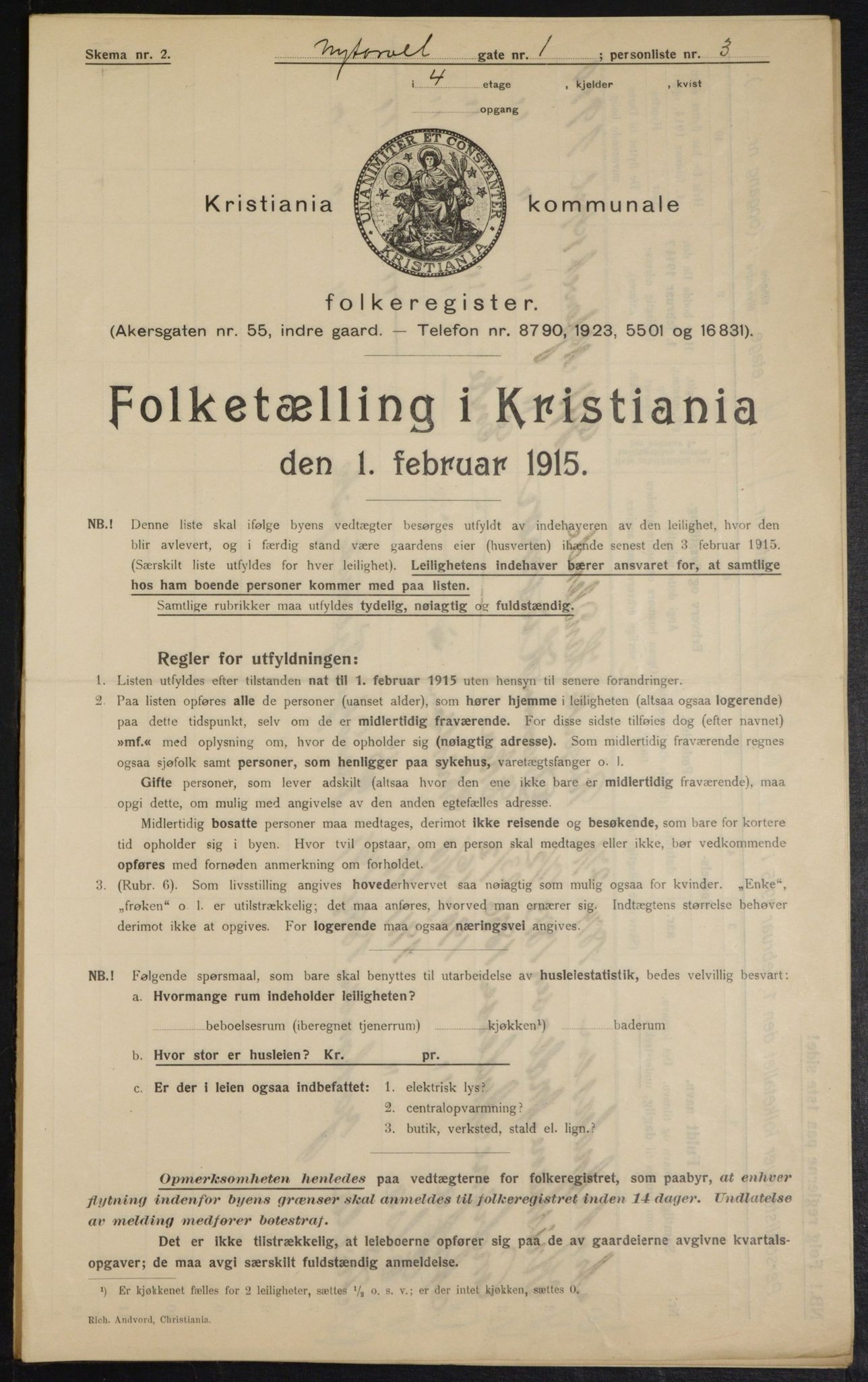 OBA, Municipal Census 1915 for Kristiania, 1915, p. 73424