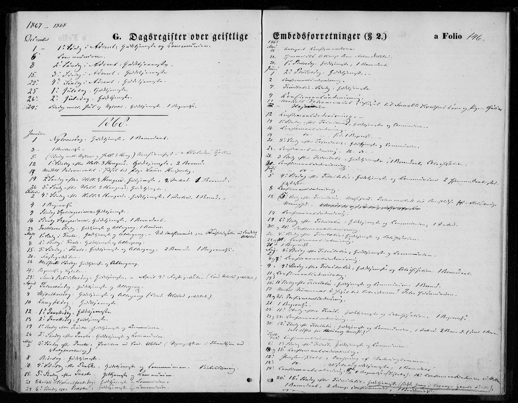 Ministerialprotokoller, klokkerbøker og fødselsregistre - Nord-Trøndelag, AV/SAT-A-1458/720/L0186: Parish register (official) no. 720A03, 1864-1874, p. 146