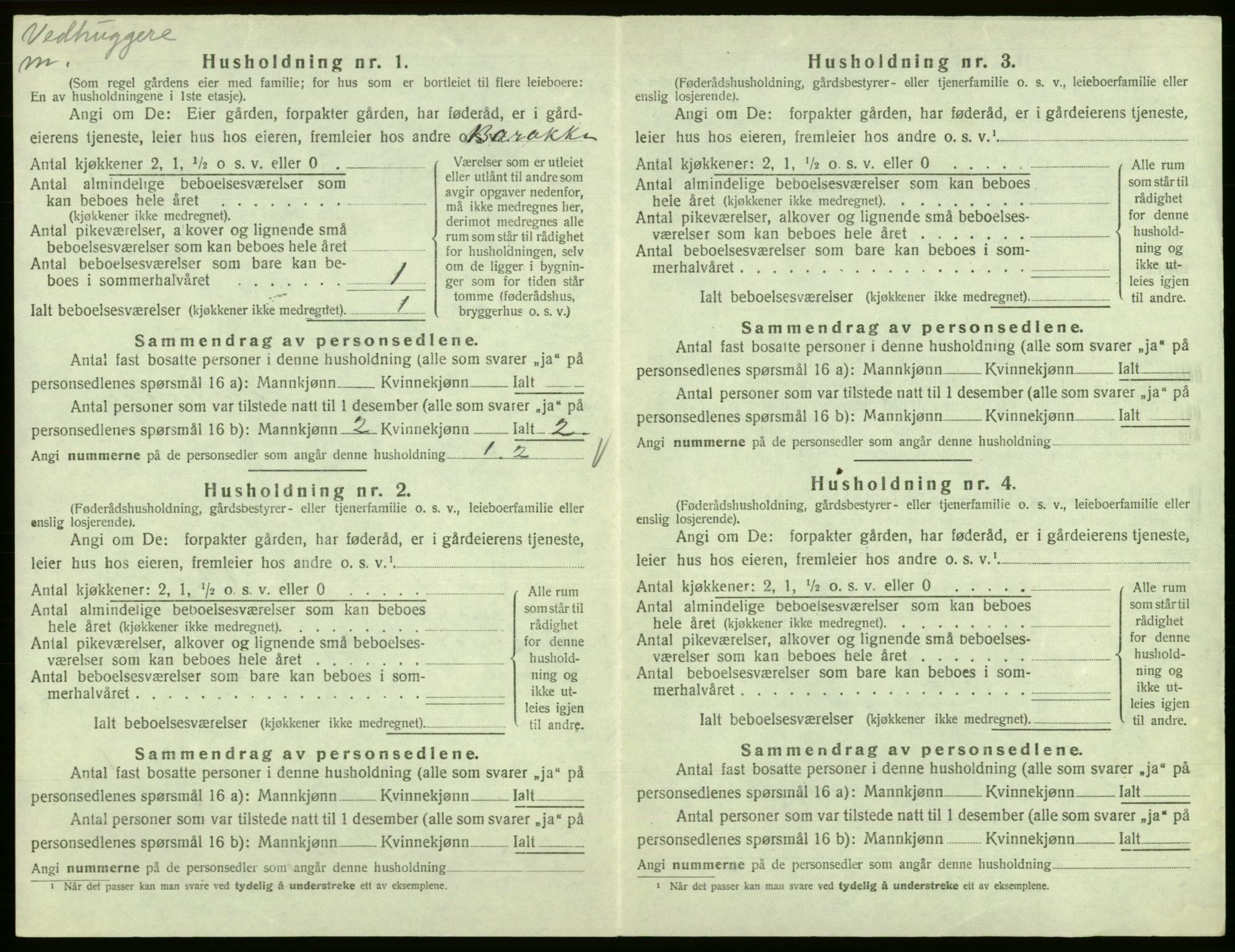 SAB, 1920 census for Kinsarvik, 1920, p. 552