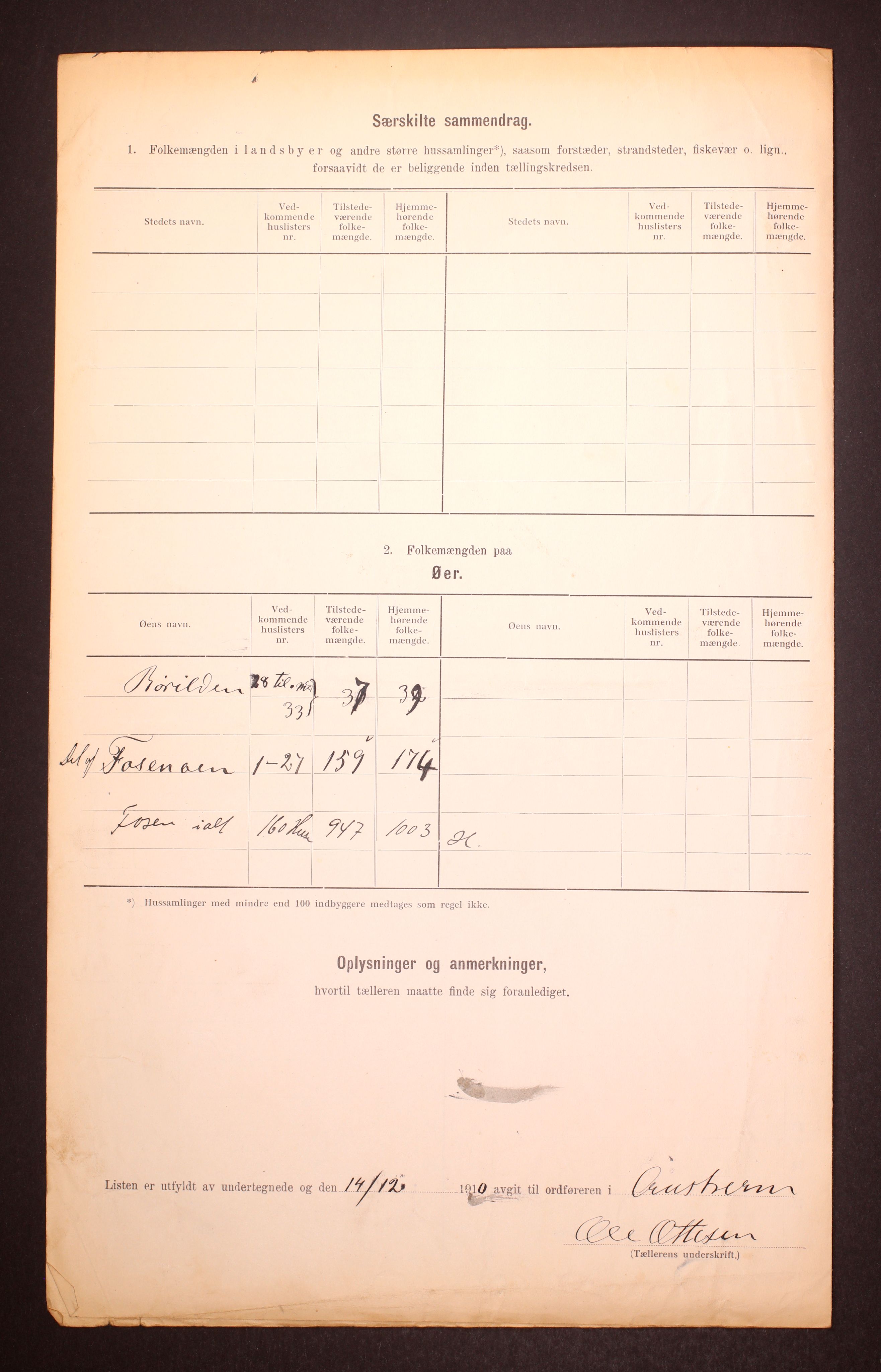 RA, 1910 census for Austrheim, 1910, p. 30