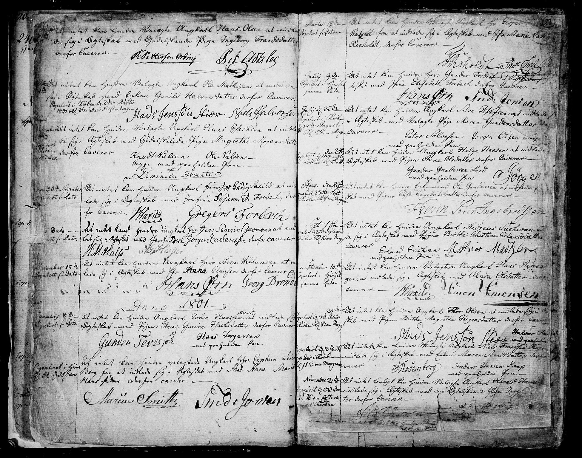 Skien kirkebøker, AV/SAKO-A-302/F/Fa/L0004: Parish register (official) no. 4, 1792-1814, p. 22-23