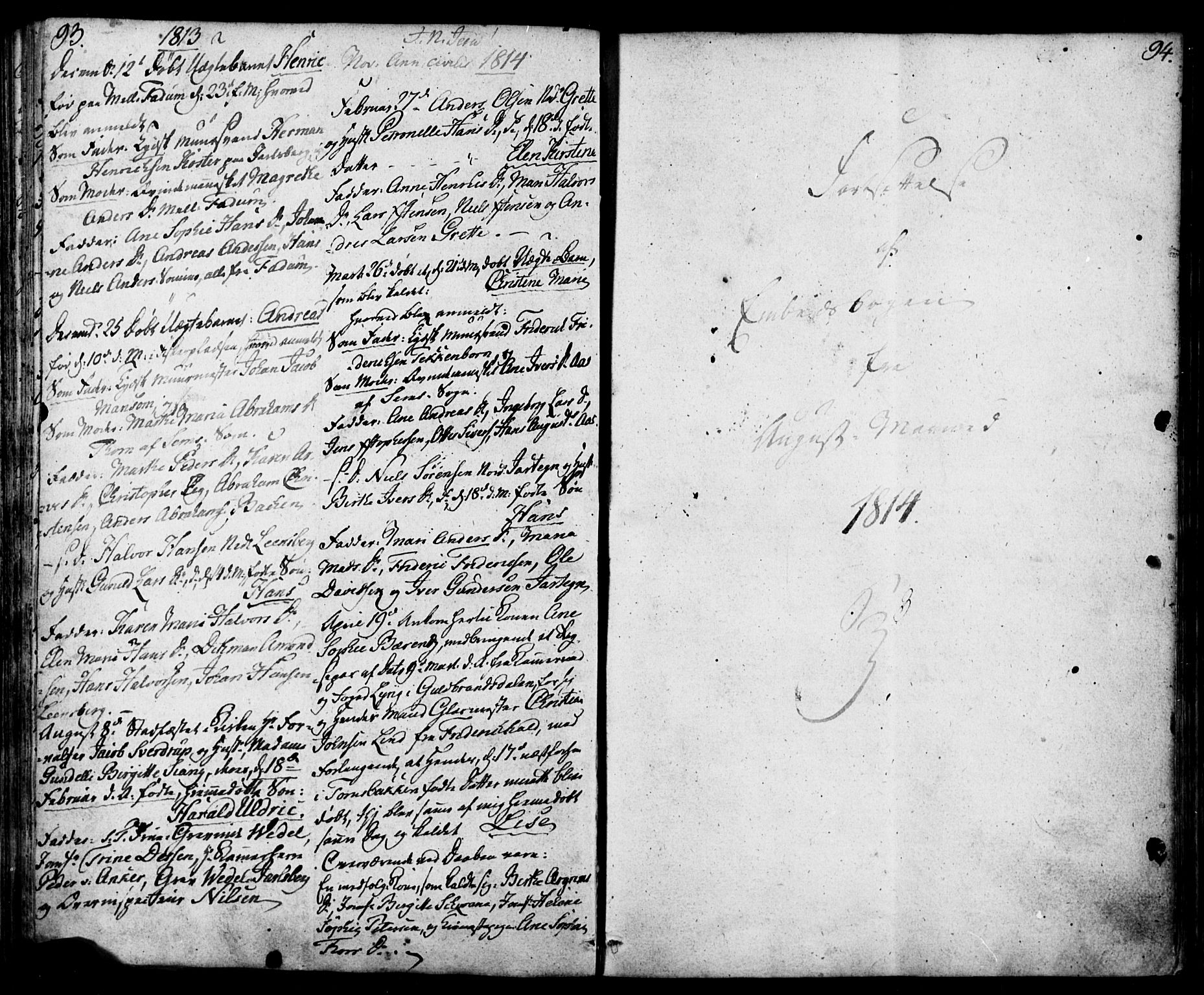 Sem kirkebøker, SAKO/A-5/F/Fa/L0003: Parish register (official) no. I 3, 1799-1814, p. 93-94