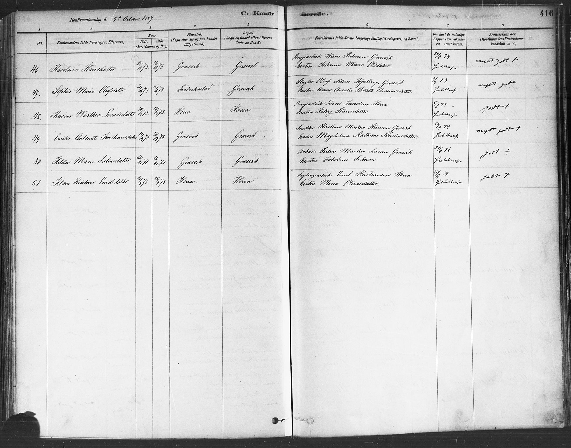 Onsøy prestekontor Kirkebøker, AV/SAO-A-10914/F/Fa/L0005: Parish register (official) no. I 5, 1878-1898, p. 416