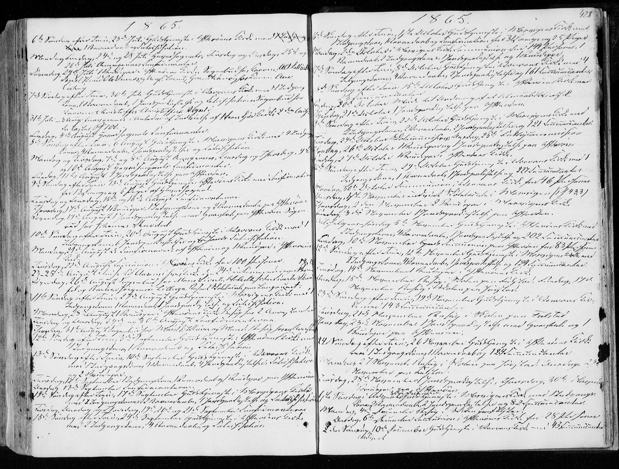 Ministerialprotokoller, klokkerbøker og fødselsregistre - Nord-Trøndelag, SAT/A-1458/722/L0218: Parish register (official) no. 722A05, 1843-1868, p. 428