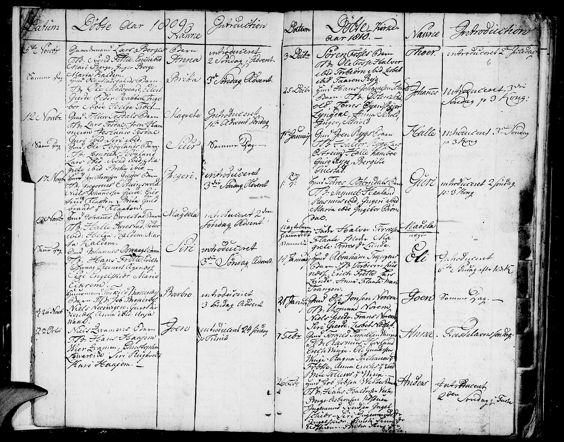 Etne sokneprestembete, SAB/A-75001/H/Haa: Parish register (official) no. A 5, 1808-1817, p. 6