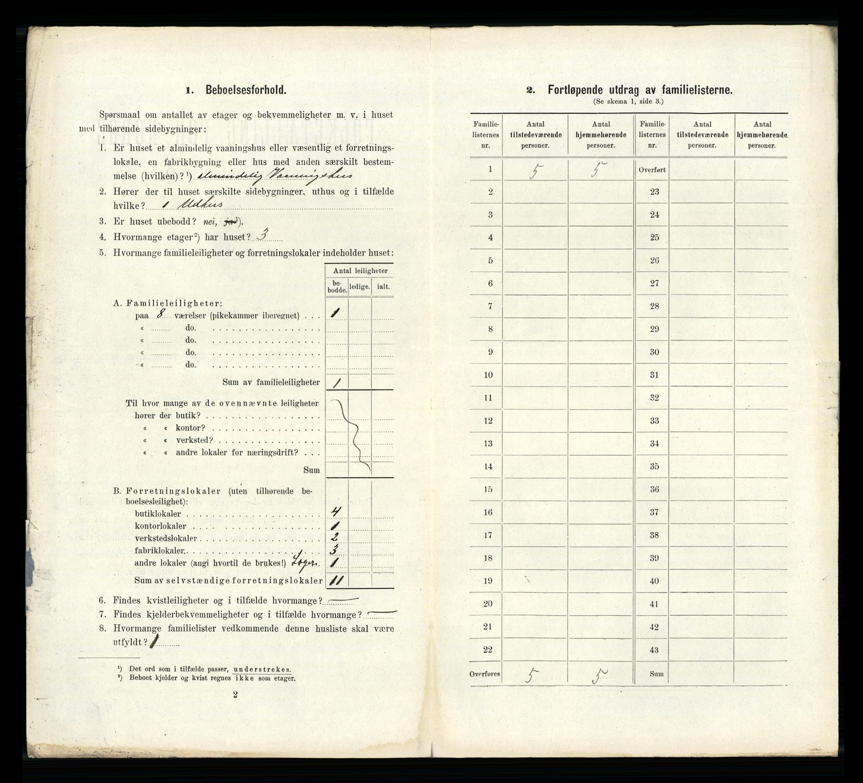 RA, 1910 census for Larvik, 1910, p. 1276