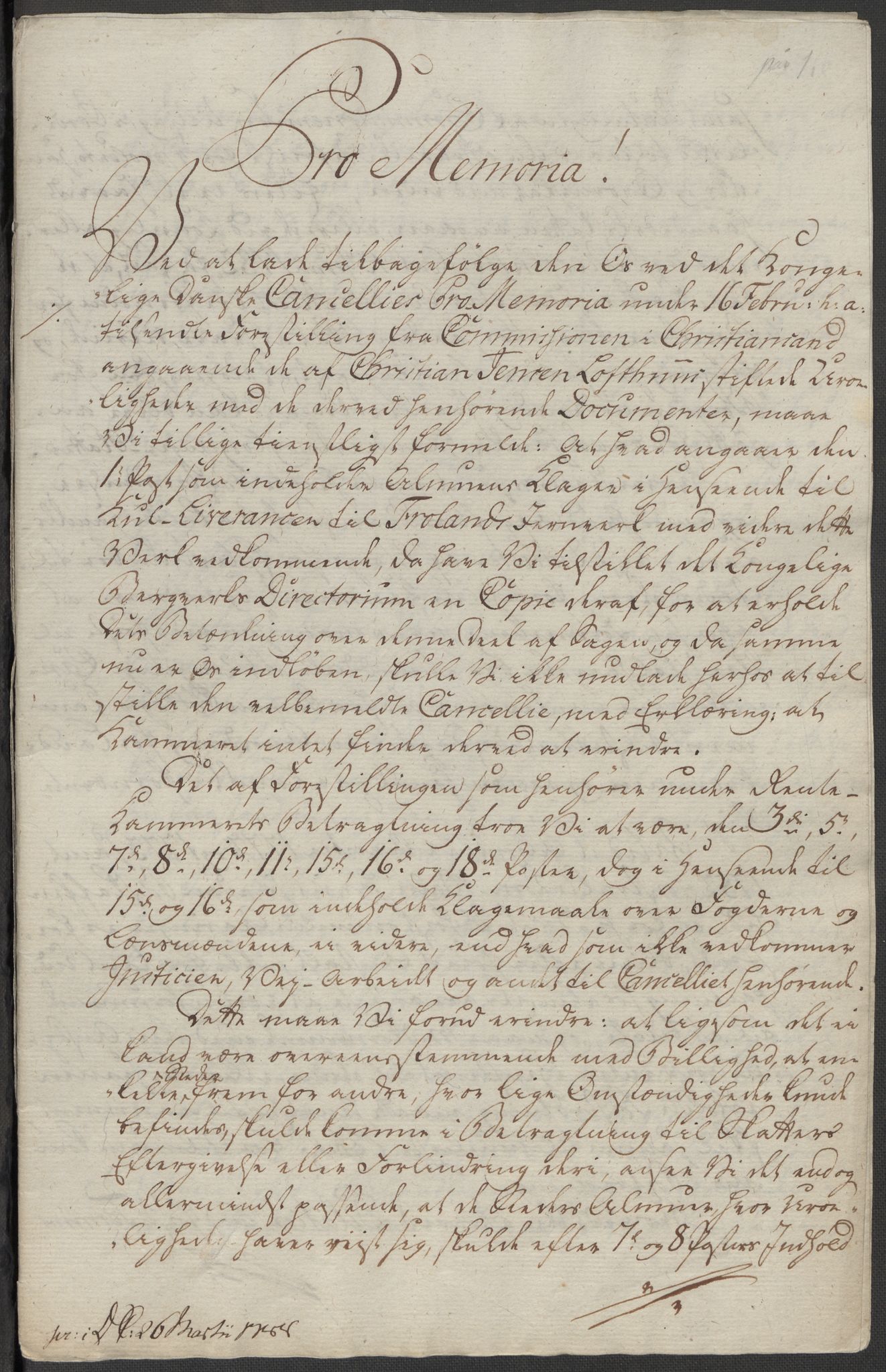 Danske Kanselli, Skapsaker, AV/RA-EA-4061/F/L0102: Skap 16, pakke 7 VIII, 1787-1800, p. 251