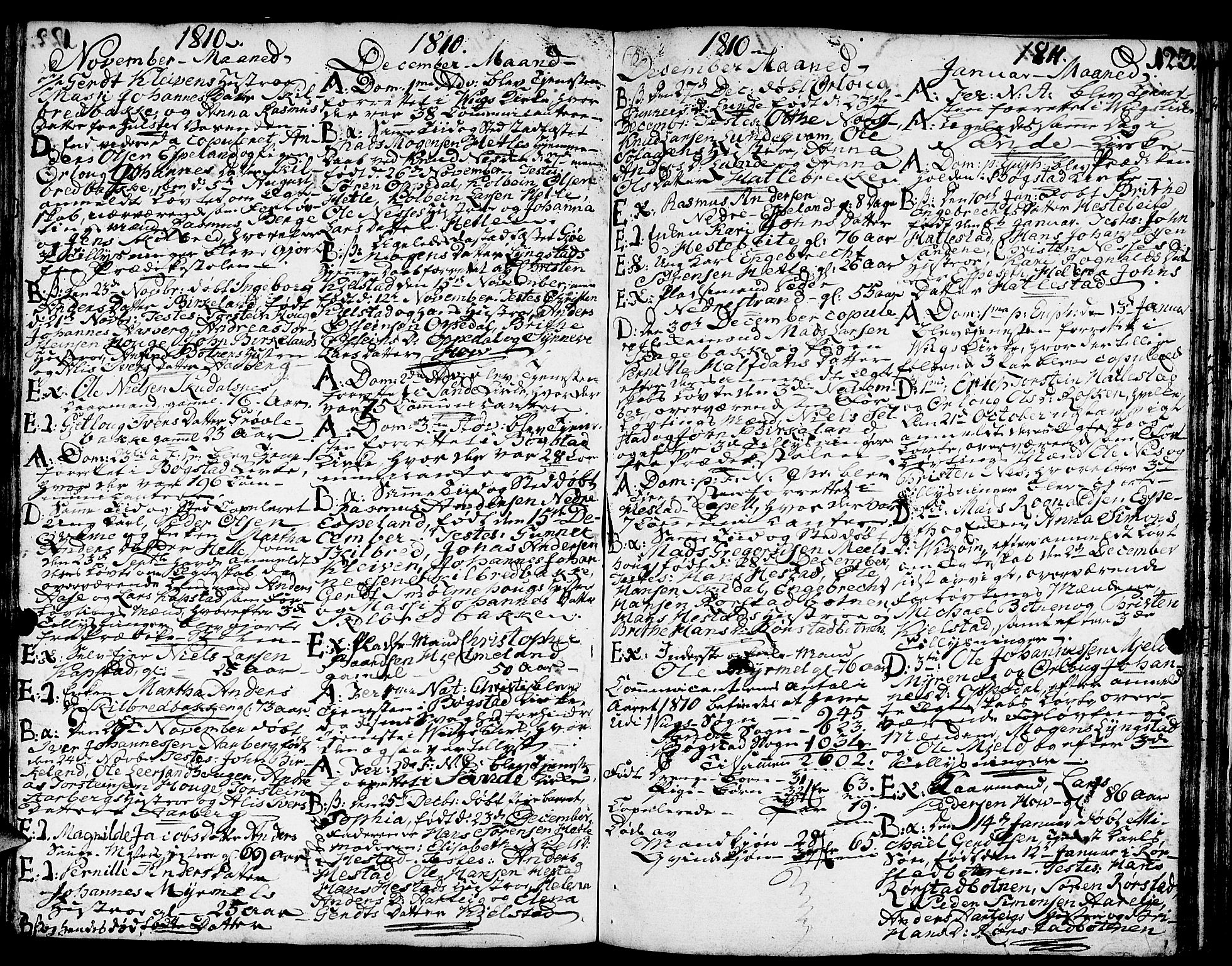 Gaular sokneprestembete, SAB/A-80001/H/Haa: Parish register (official) no. A 2, 1785-1821, p. 123