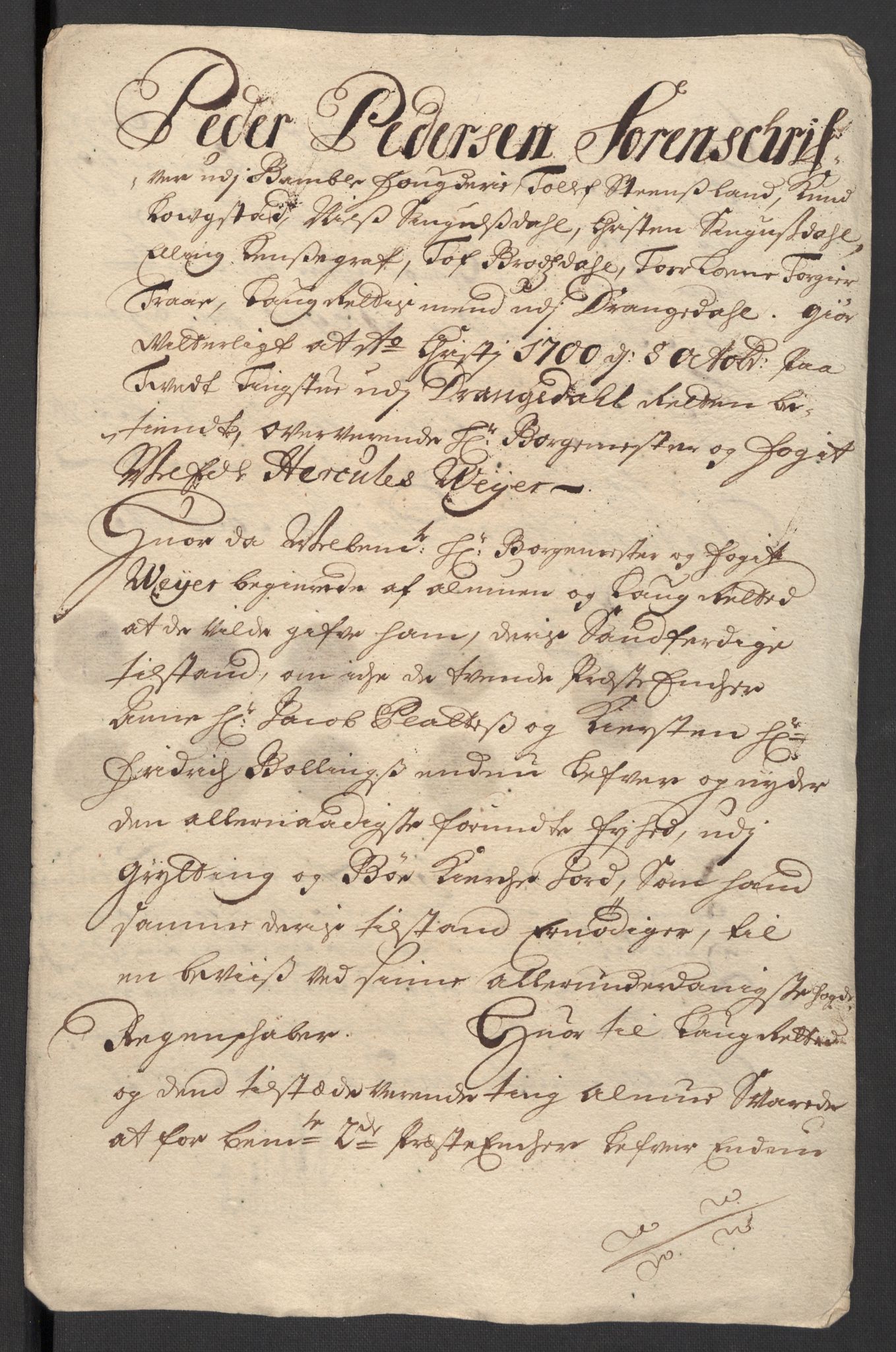 Rentekammeret inntil 1814, Reviderte regnskaper, Fogderegnskap, AV/RA-EA-4092/R36/L2104: Fogderegnskap Øvre og Nedre Telemark og Bamble, 1700, p. 507