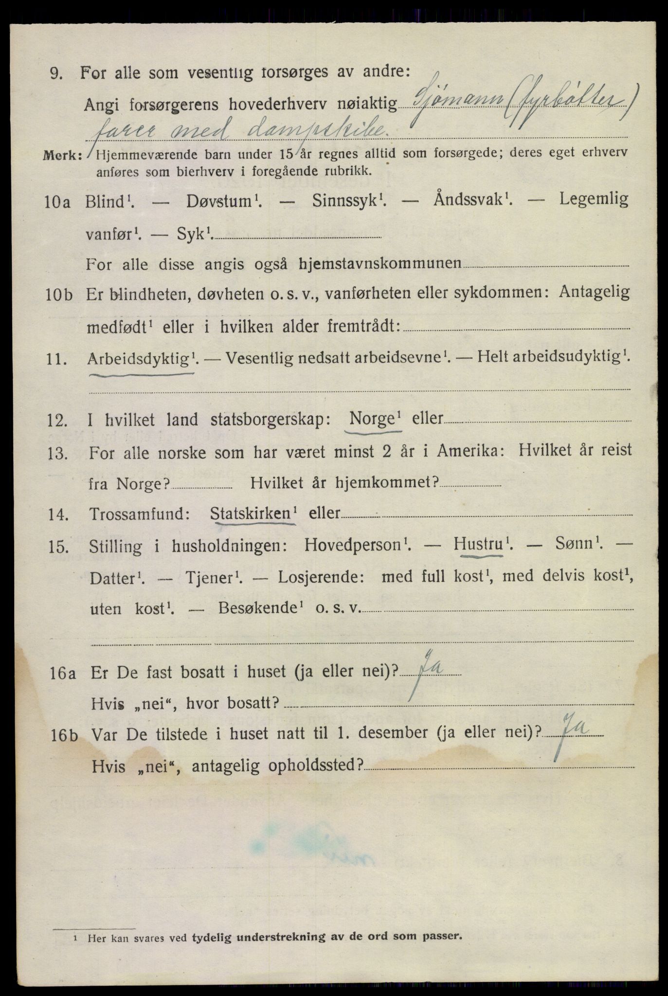 SAKO, 1920 census for Sandeherred, 1920, p. 12977